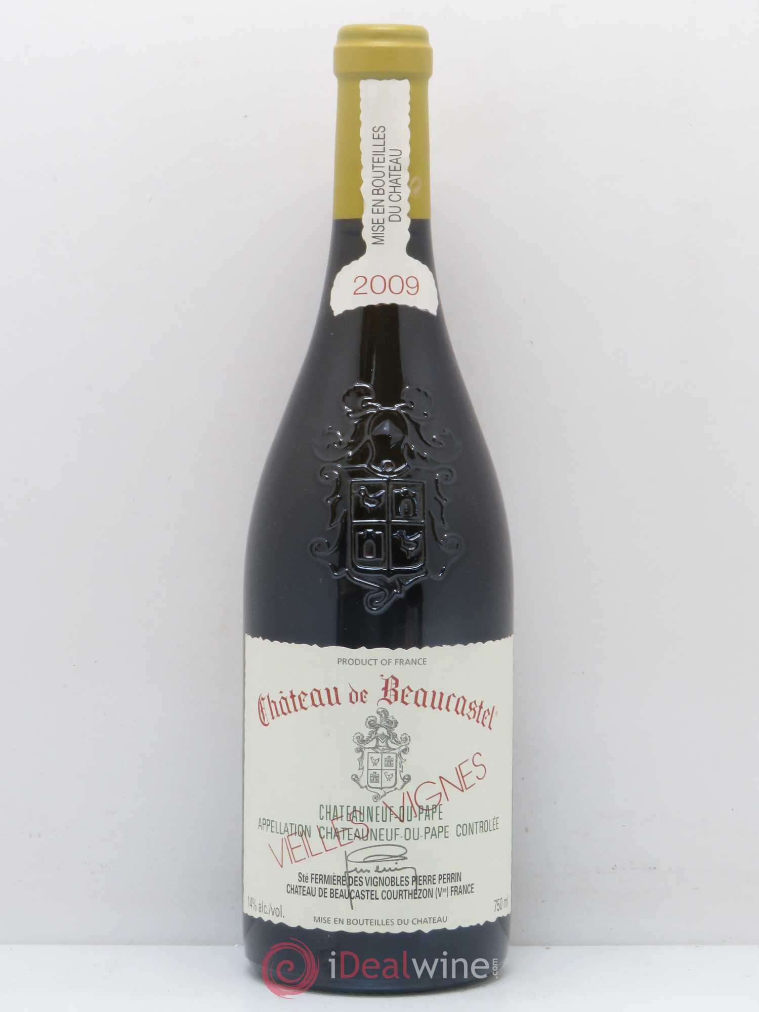 Châteauneuf-du-Pape Château de Beaucastel Vieilles vignes Roussanne Famille Perrin 2009 - Lot de 1 bouteille - 0