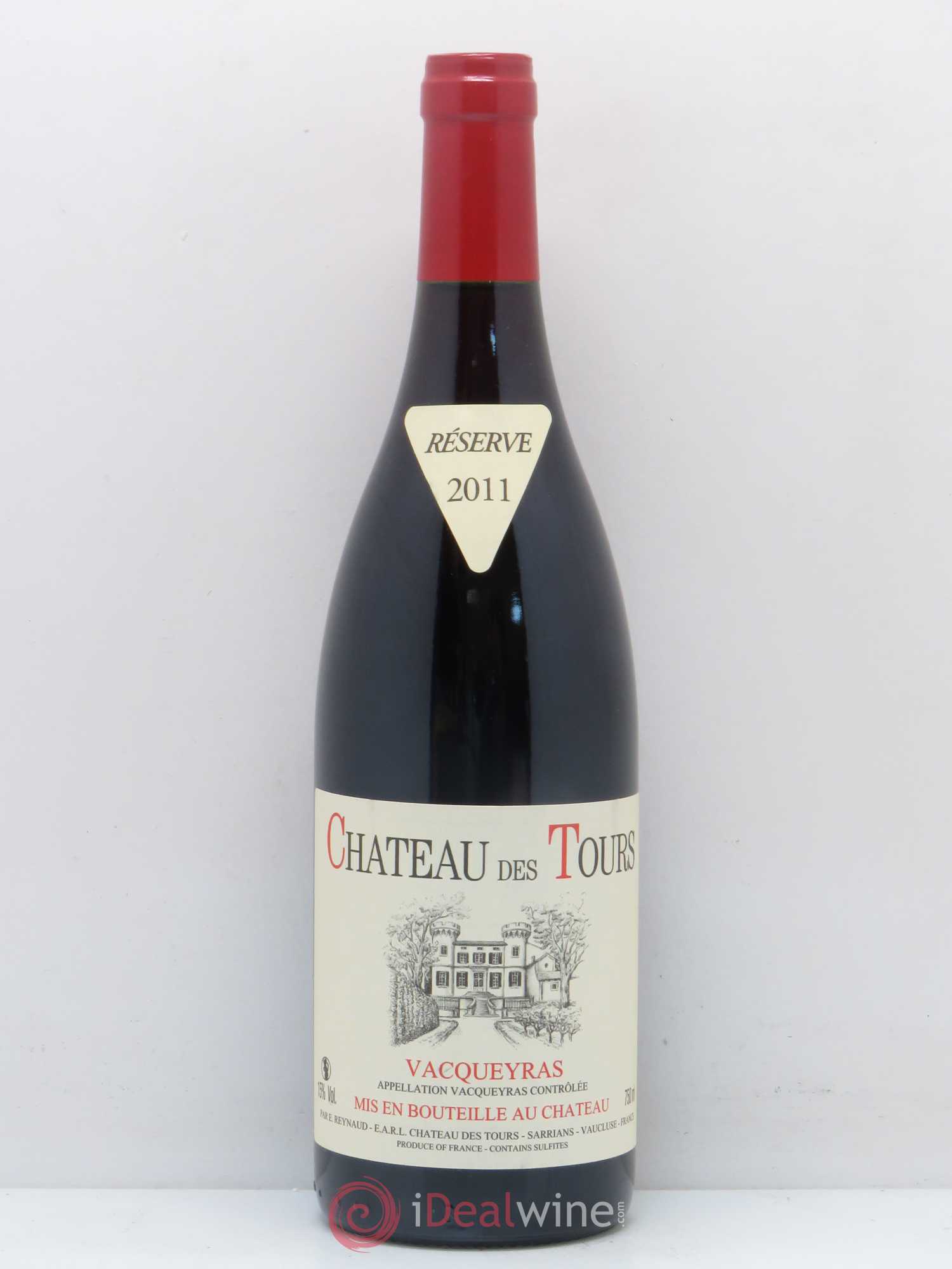Vacqueyras Château des Tours Emmanuel Reynaud 2011 - Lot de 1 bouteille - 0