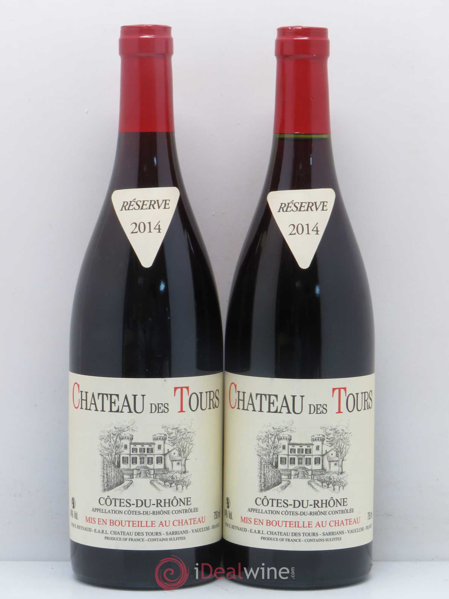 Côtes-du-Rhône Château des Tours Emmanuel Reynaud 2014 - Lot de 2 bouteilles - 0