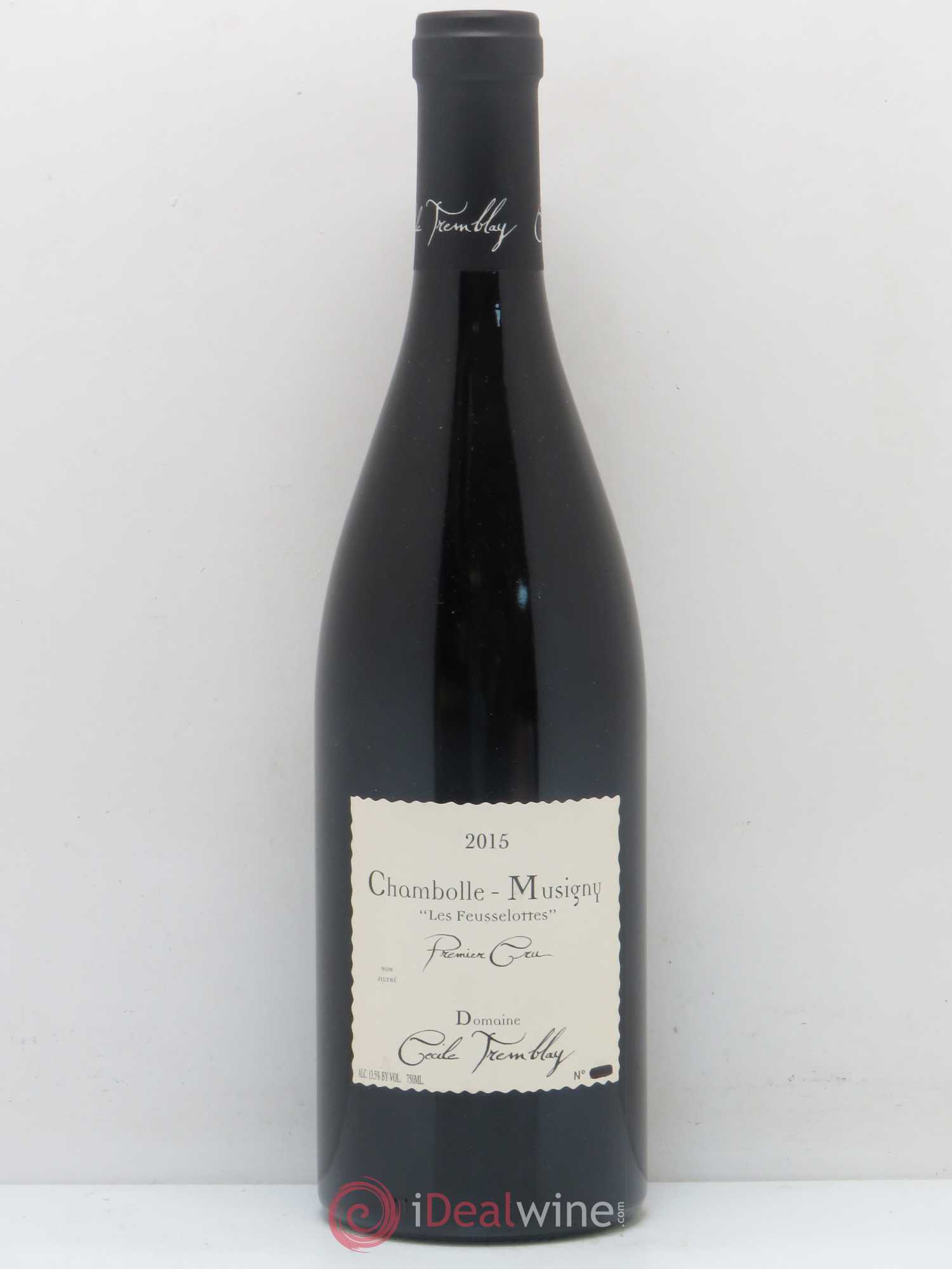 Chambolle-Musigny 1er Cru Les Feusselottes Cécile Tremblay 2015 - Lot de 1 bouteille - 0