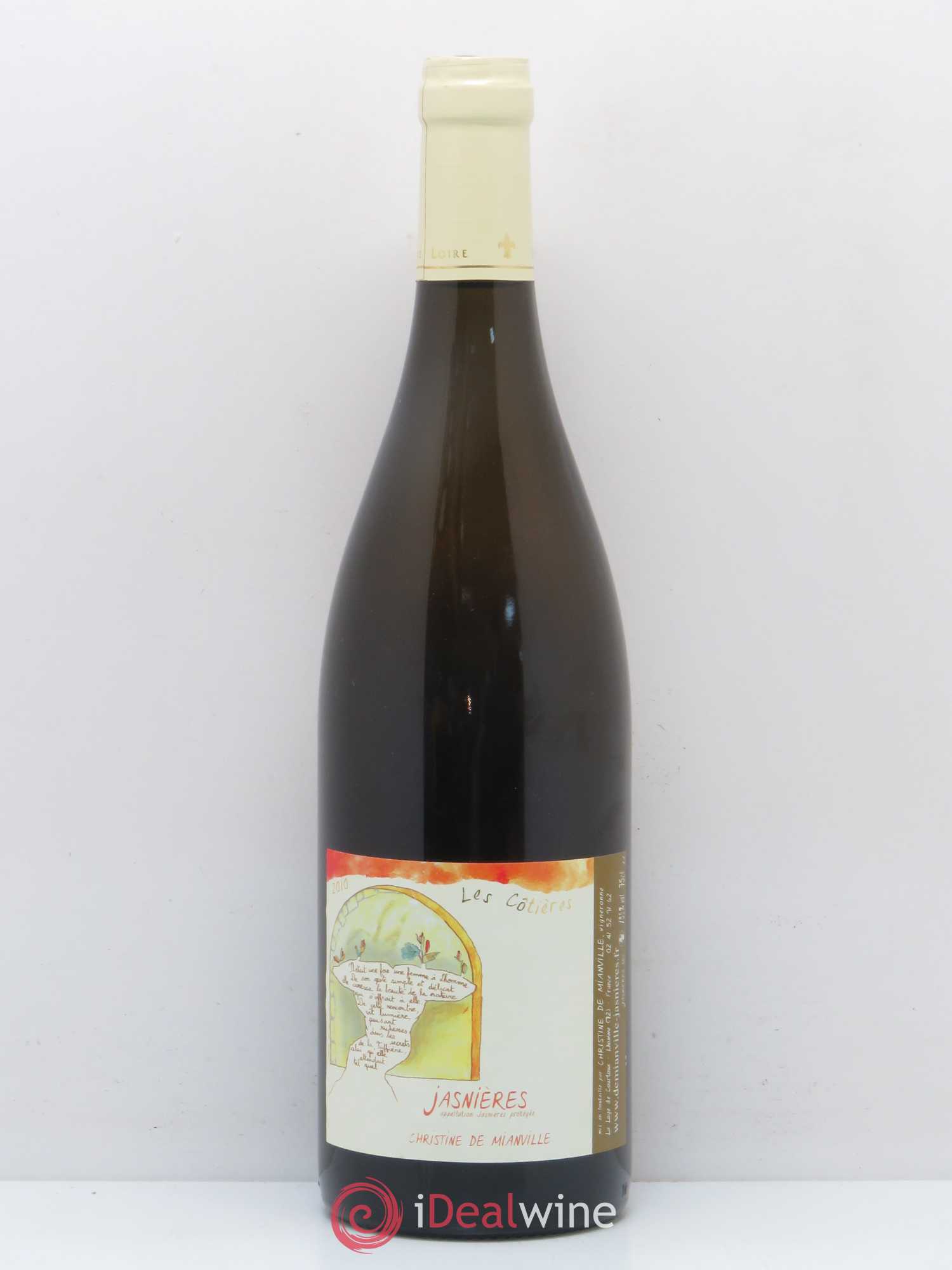 Jasnières Les Cotieres Christine de Mianville 2010 - Lot de 1 bouteille - 0