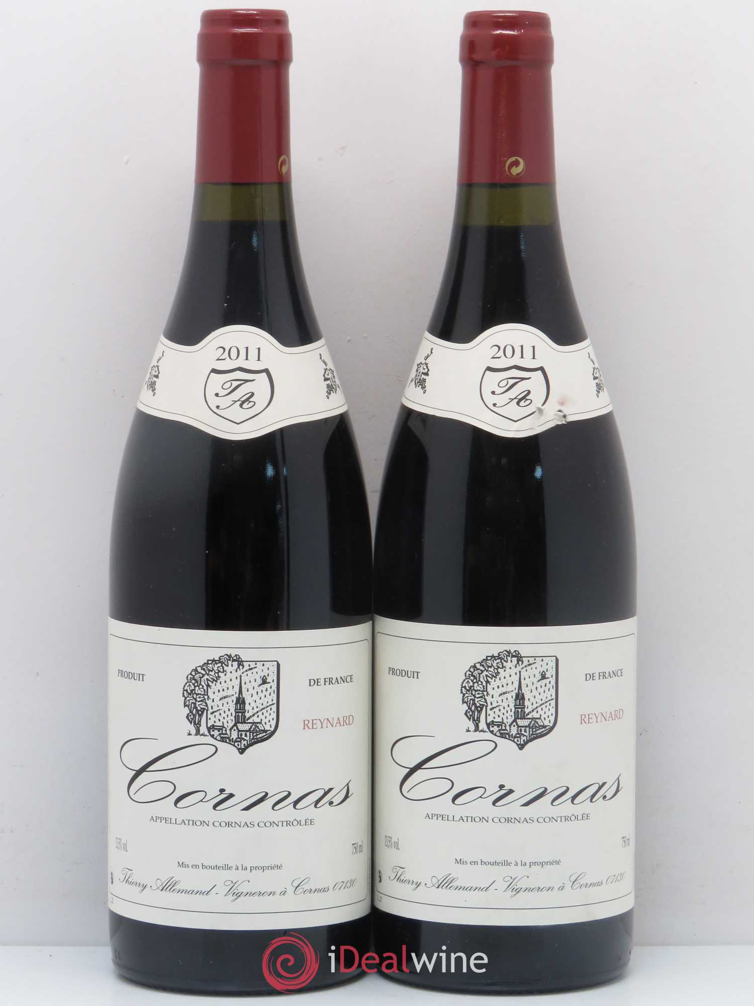 Cornas Reynard Thierry Allemand 2011 - Lot de 2 bouteilles - 0
