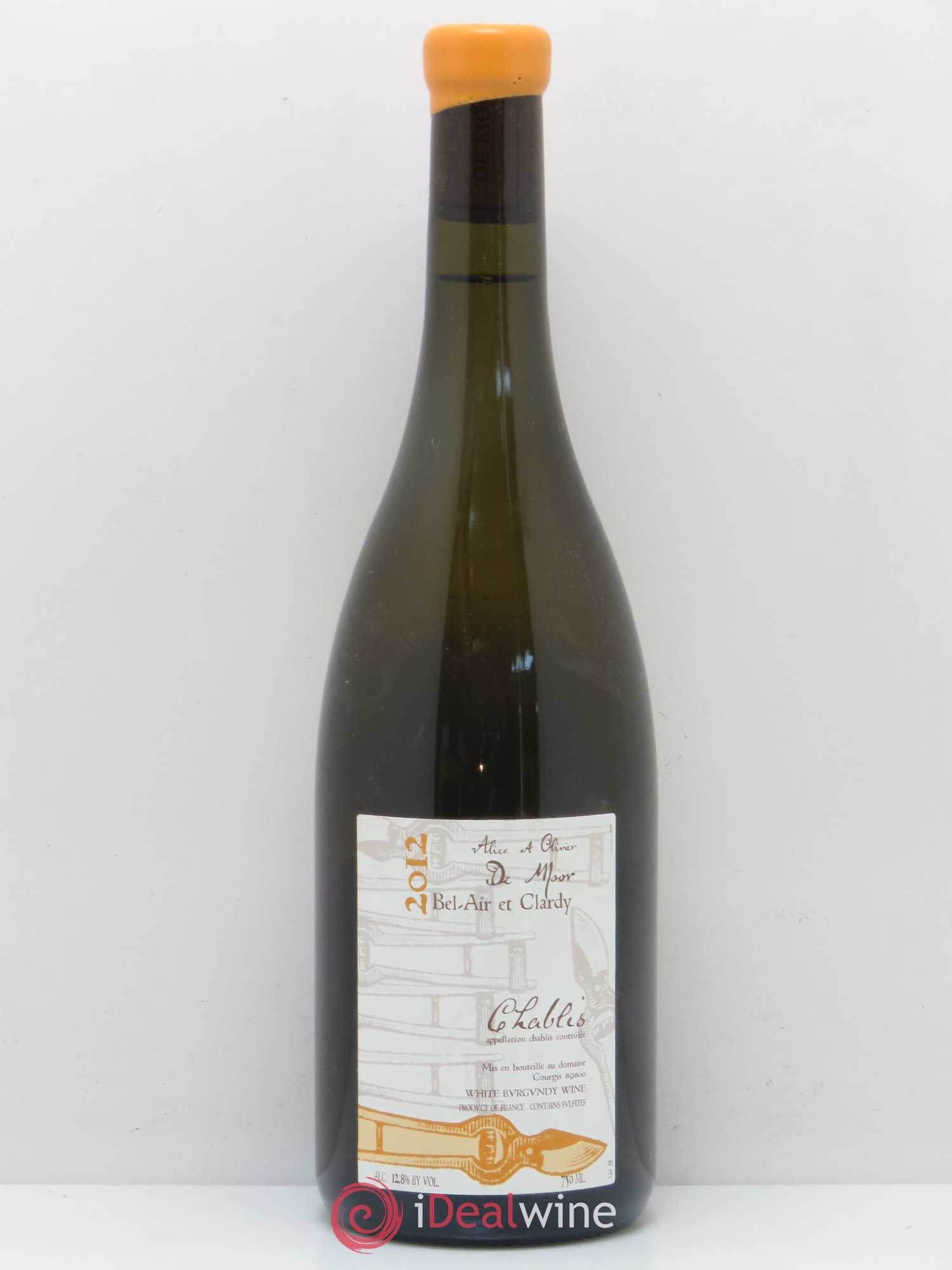 Chablis Bel Air et Clardy Alice et Olivier De Moor 2012 - Lot de 1 bouteille - 0