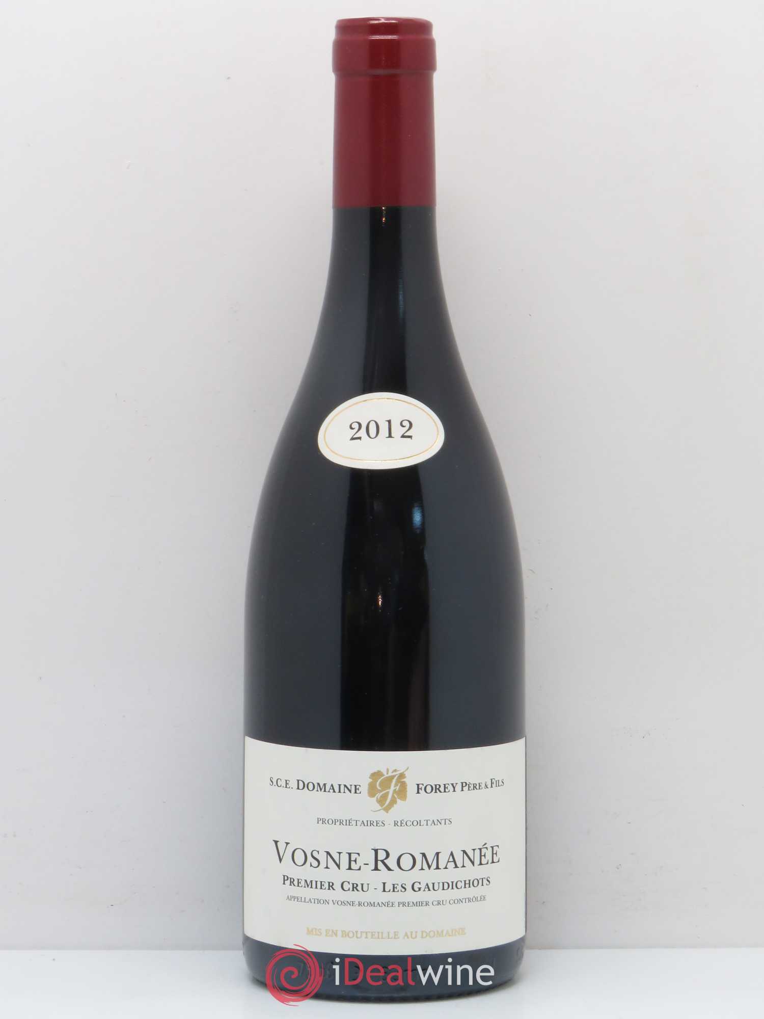 Vosne-Romanée 1er Cru Les Gaudichots Forey Père et Fils (Domaine) 2012 - Lot de 1 bouteille - 0