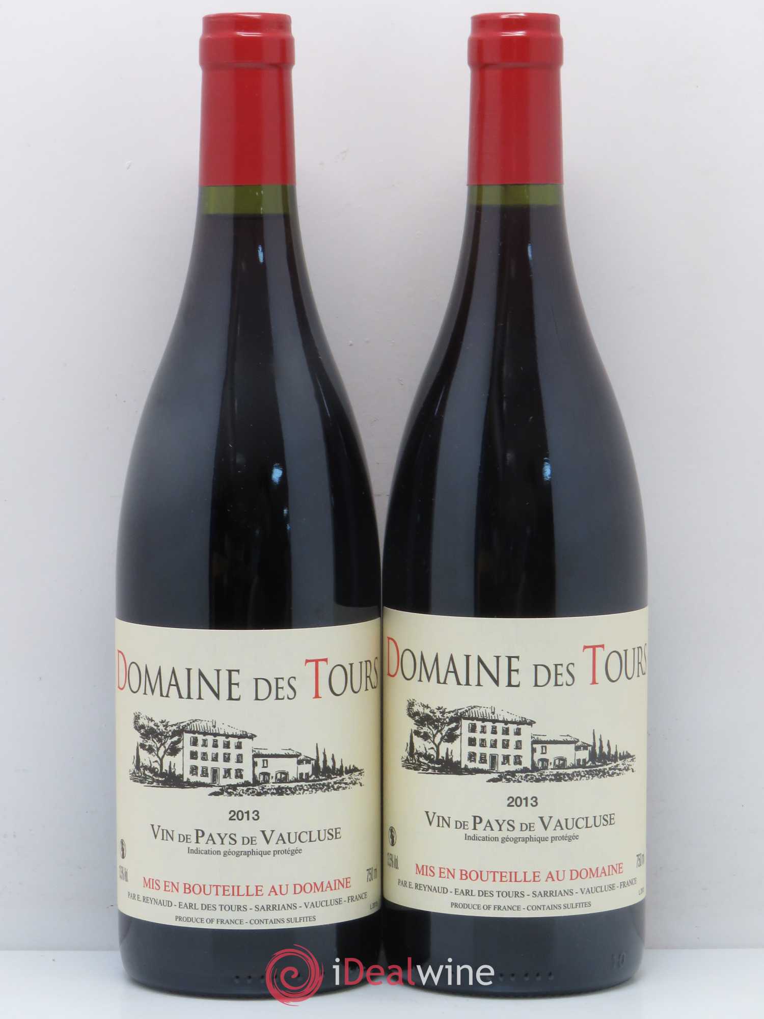 Vaucluse (Vin de Pays de Vaucluse) Domaine des Tours Emmanuel Reynaud 2013 - Lot de 2 bouteilles - 0