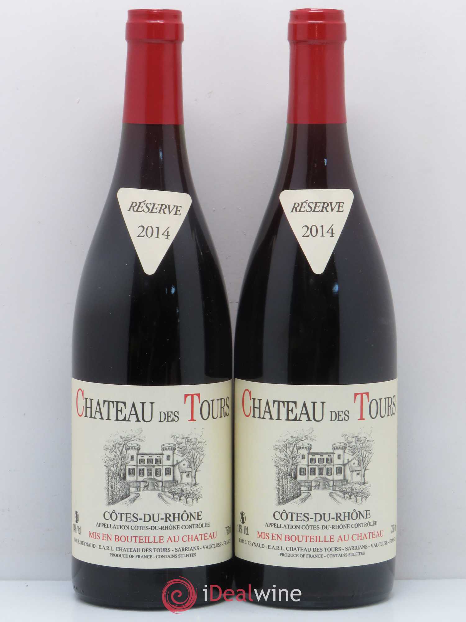 Côtes-du-Rhône Château des Tours Emmanuel Reynaud 2014 - Lot de 2 bouteilles - 0