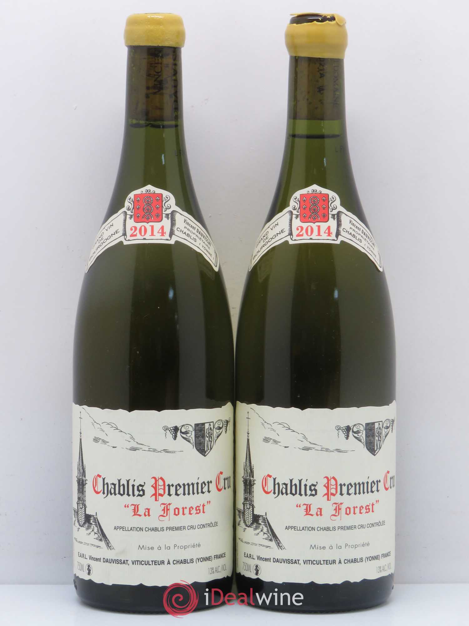 Chablis 1er Cru La Forest Vincent Dauvissat (Domaine) 2014 - Lot de 2 bouteilles - 0