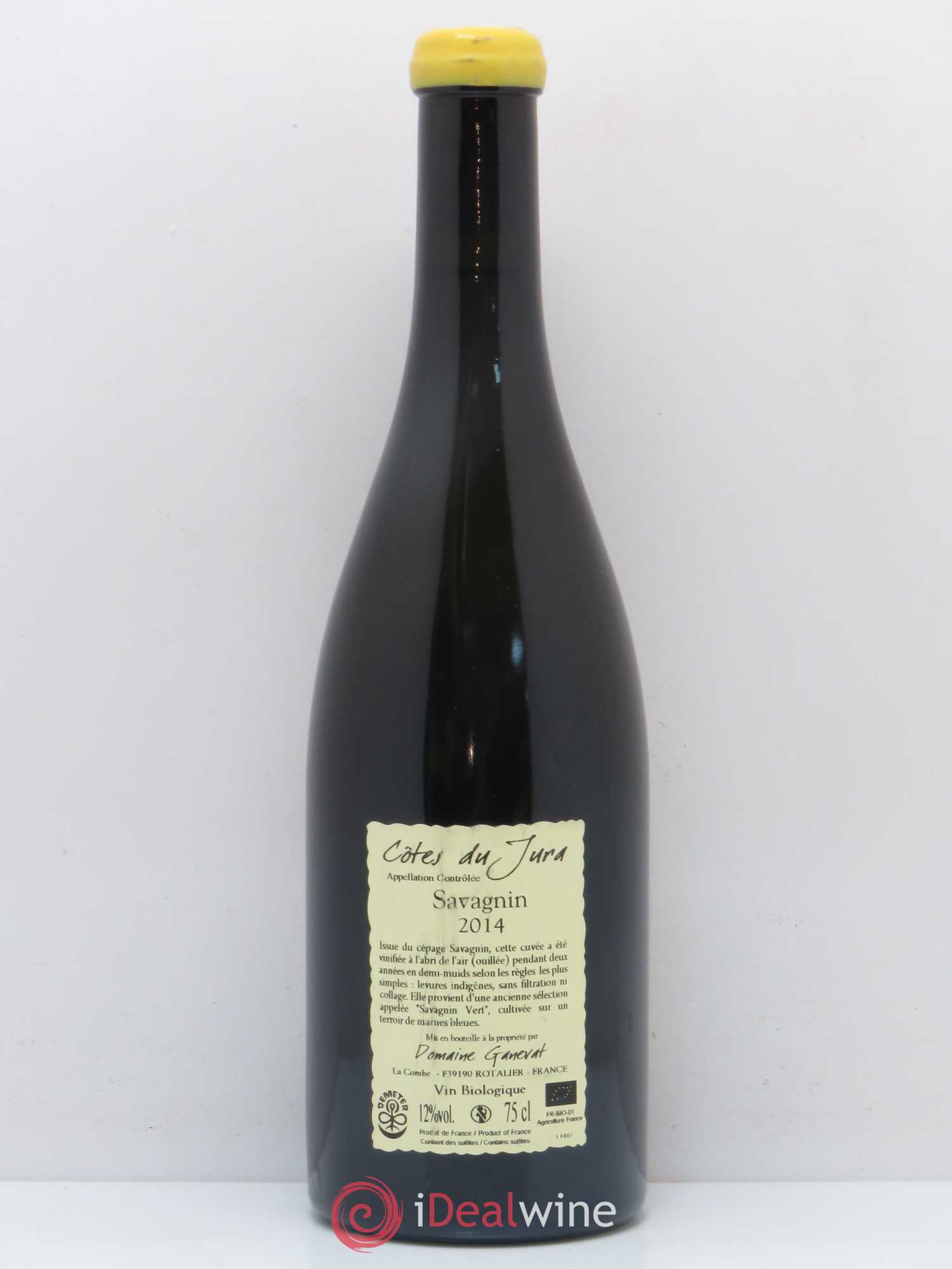 Côtes du Jura Les Chalasses Marnes Bleues Jean-François Ganevat (Domaine) 2014 - Lot de 1 bouteille - 1