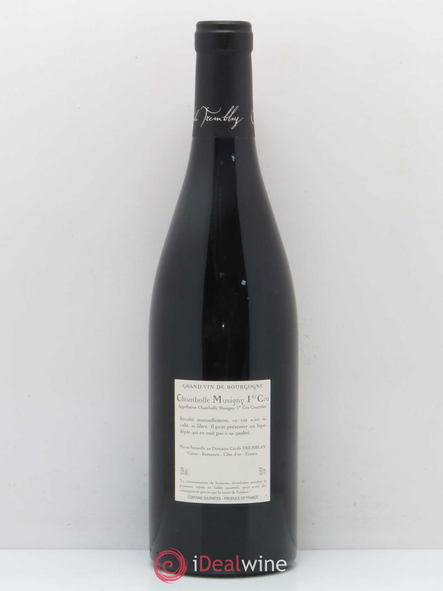 Chambolle-Musigny 1er Cru Les Feusselottes Cécile Tremblay 2014 - Lot de 1 bouteille - 1