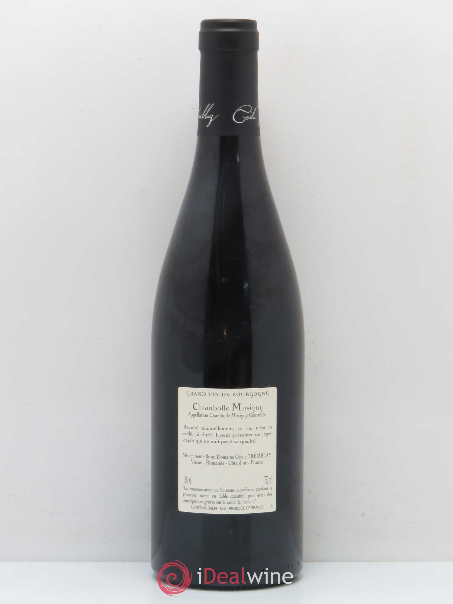 Chambolle-Musigny Les Cabottes Cécile Tremblay 2014 - Lot de 1 bouteille - 1