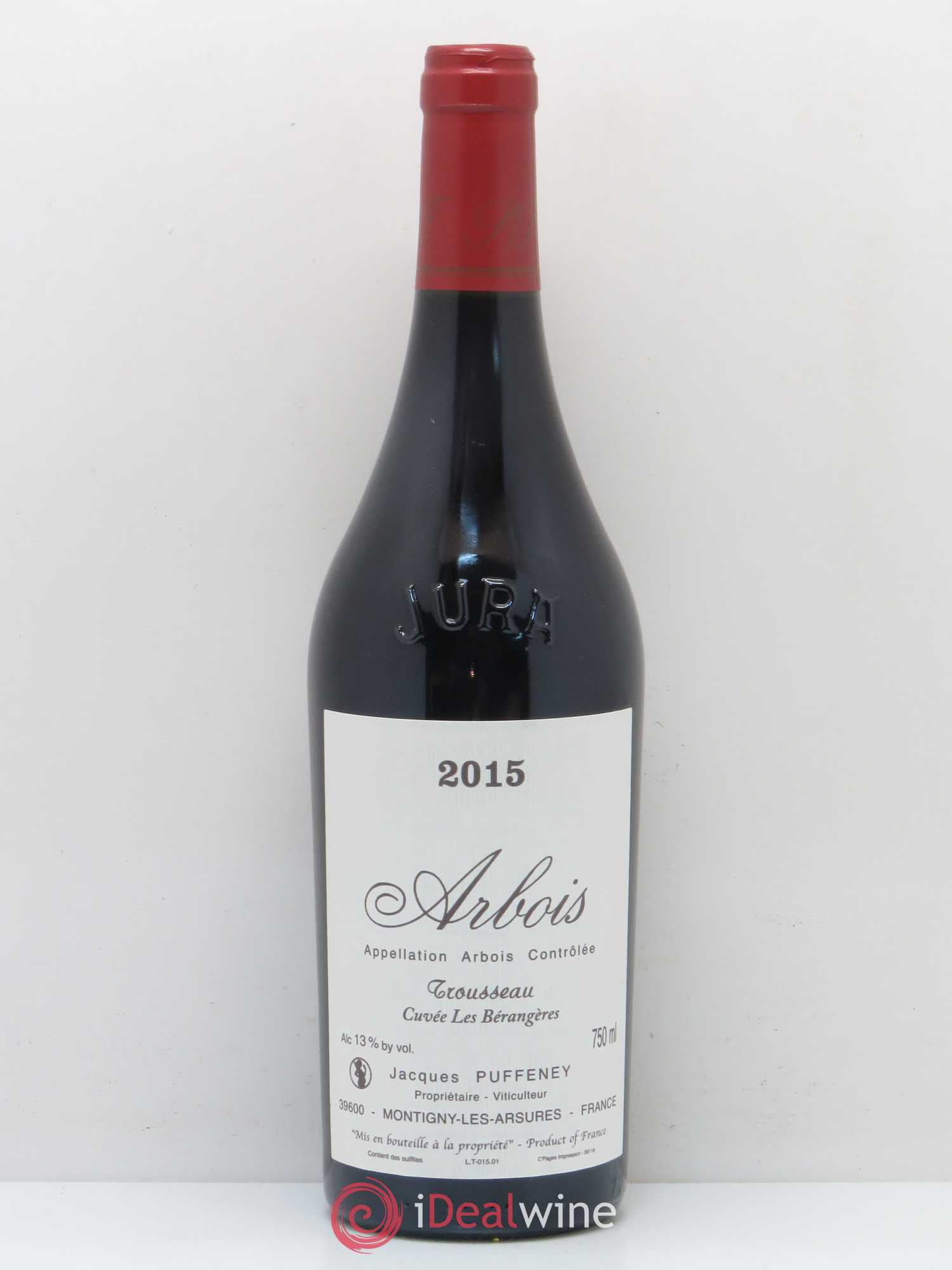 Arbois Trousseau Cuvée Les Bérangères Puffeney 2015 - Posten von 1 Flasche - 0