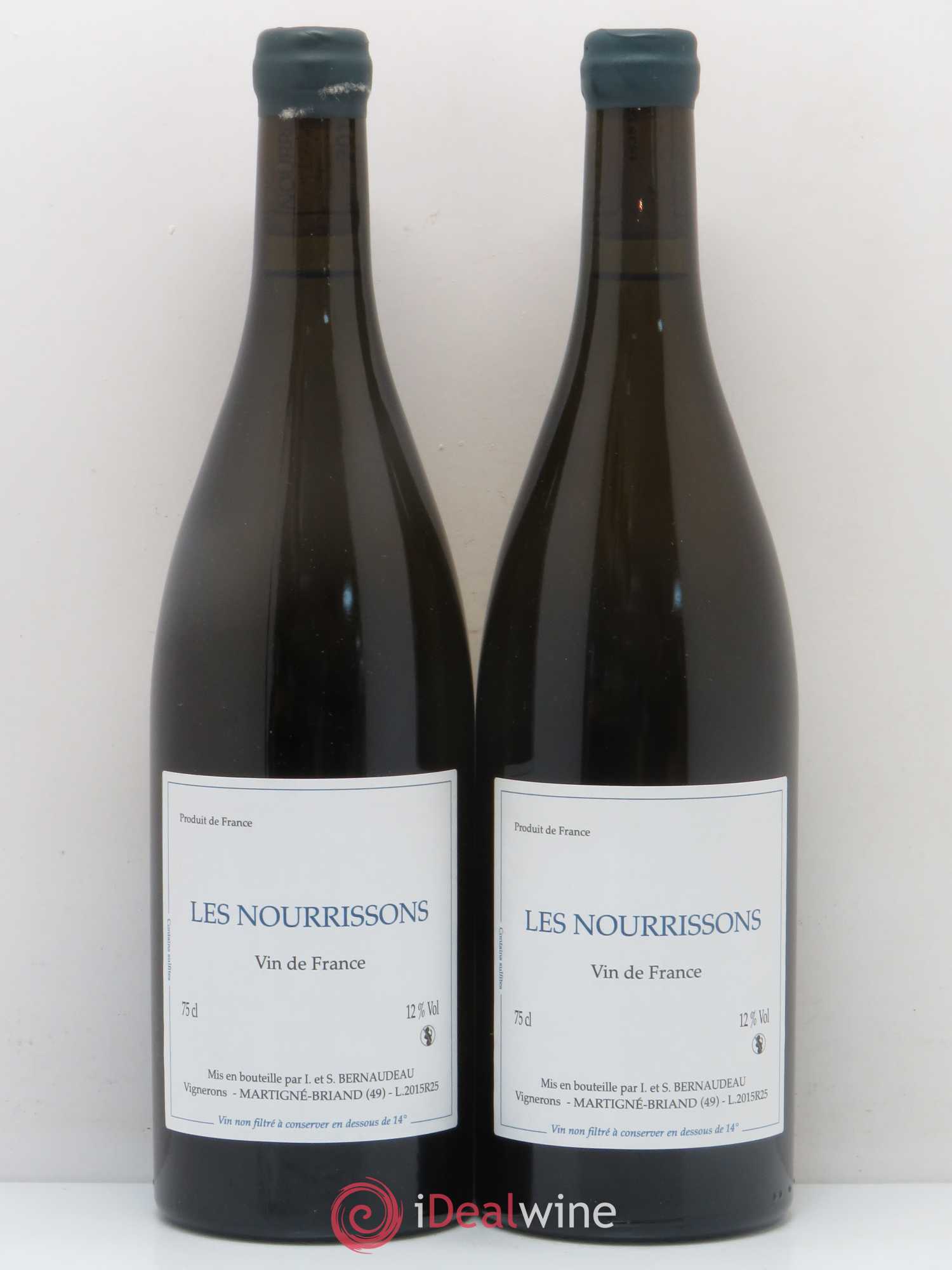 Vin de France Les Nourrissons Stéphane Bernaudeau 2015 - Lot de 2 bouteilles - 0