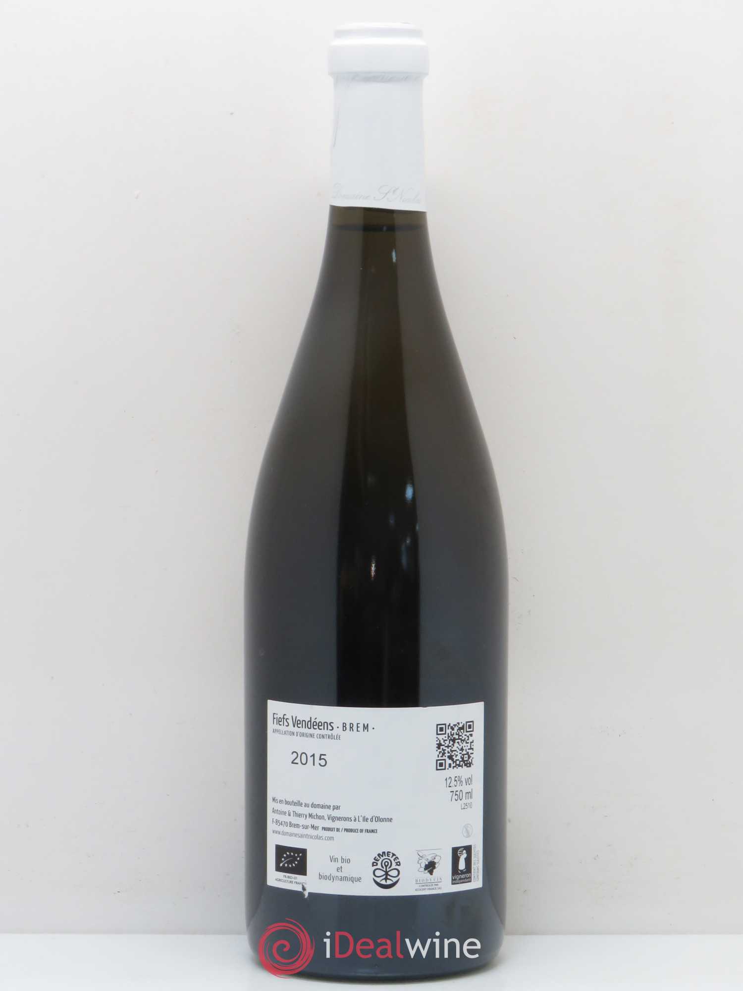 Divers Fiefs Vendéens Domaine Saint Nicolas Le Haut des Clous (sans prix de réserve) 2015 - Posten von 1 Flasche - 1