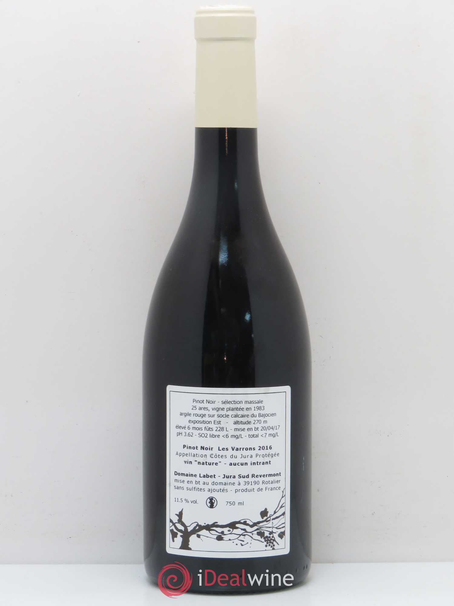 Côtes du Jura Les Varrons Labet 2016 - Posten von 1 Flasche - 1