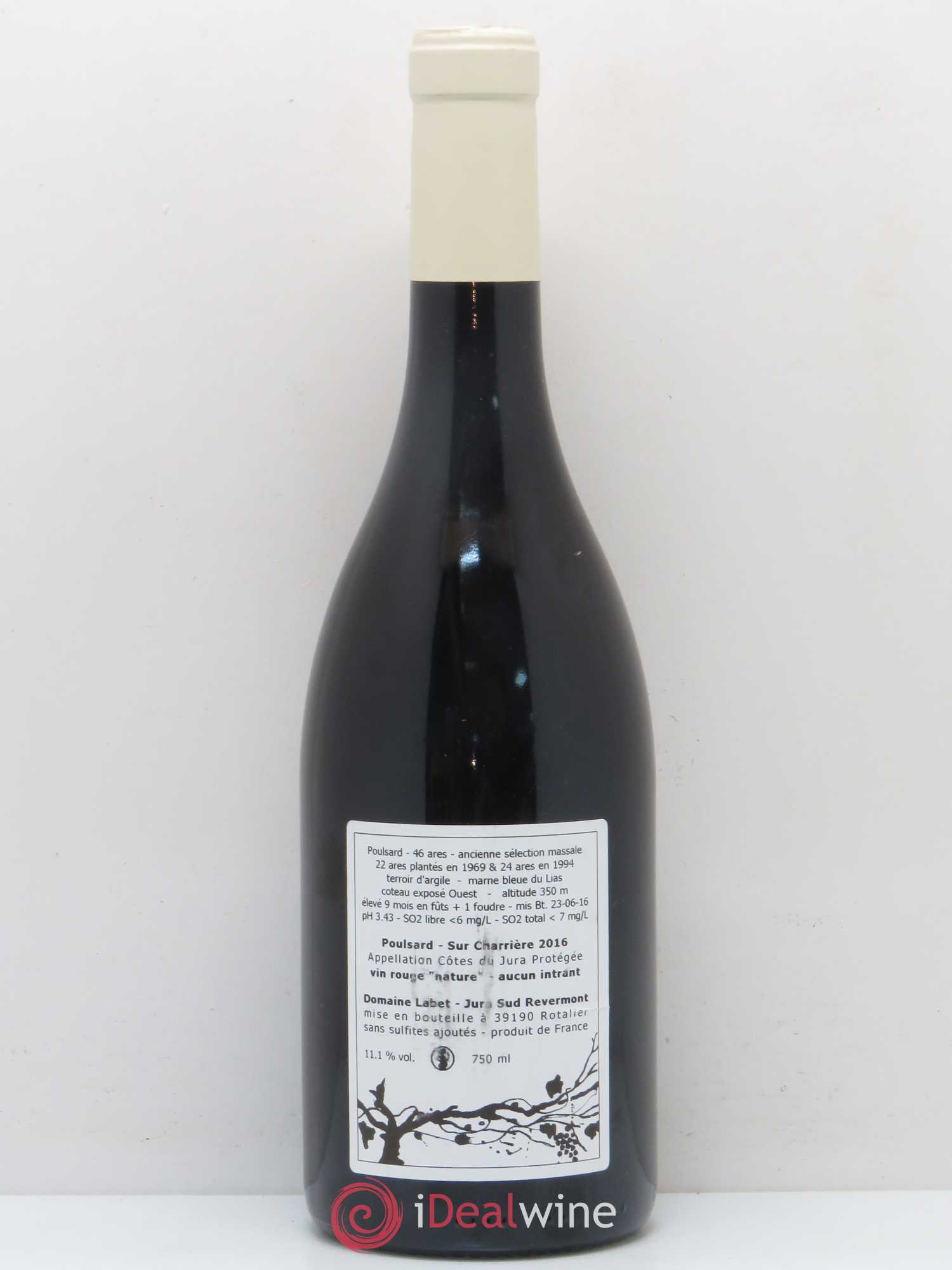 Côtes du Jura Poulsard Sur Charriere Labet 2016 - Posten von 1 Flasche - 1