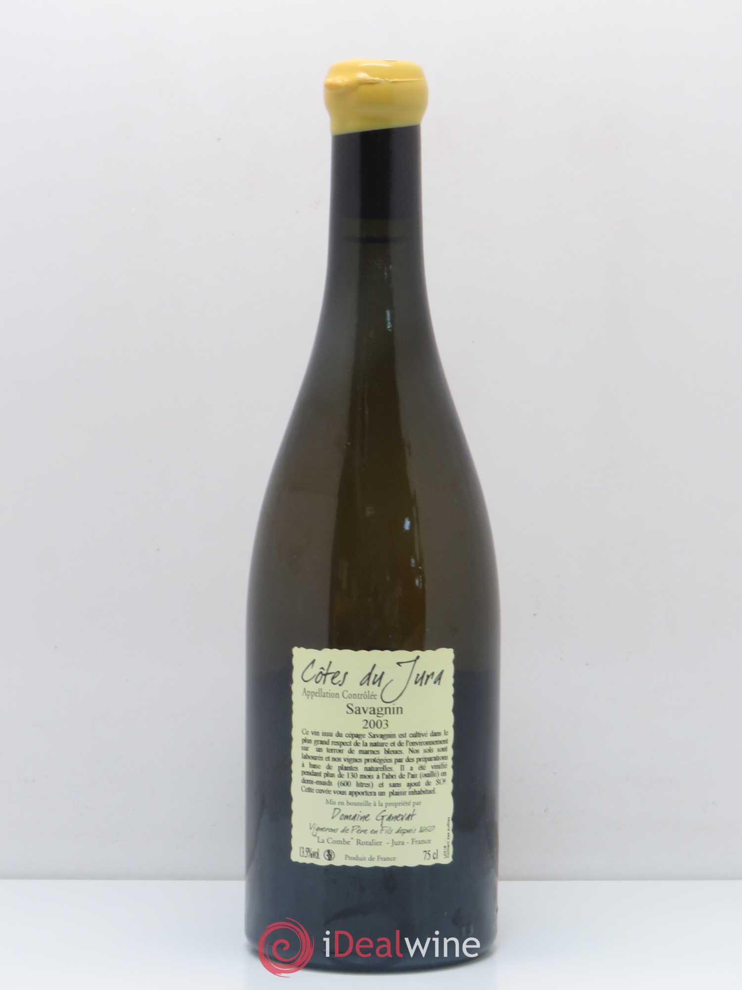 Côtes du Jura Les Vignes de mon Père Jean-François Ganevat (Domaine) 2003 - Lot de 1 bouteille - 1