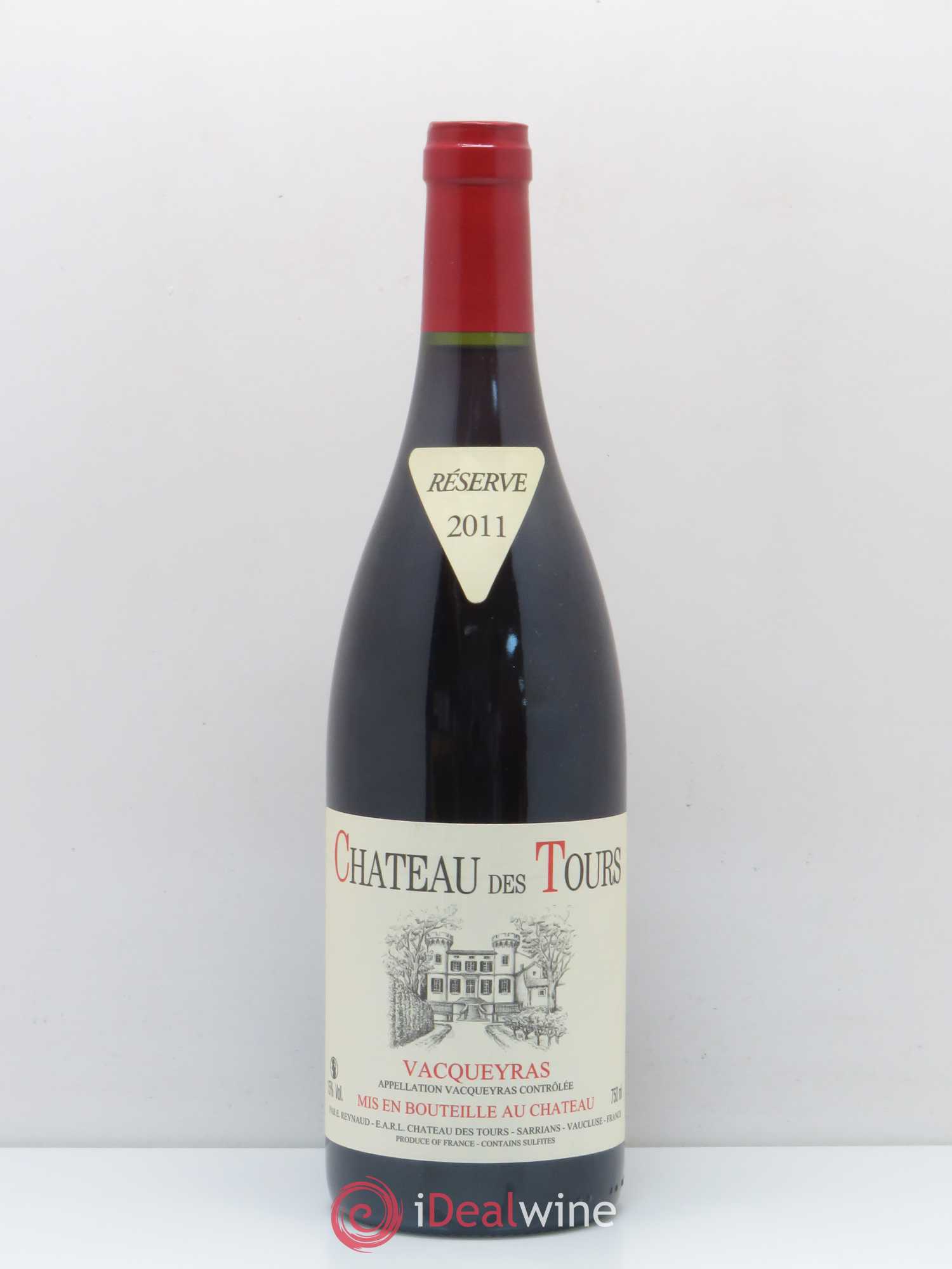 Vacqueyras Château des Tours Emmanuel Reynaud 2011 - Lot de 1 bouteille - 0