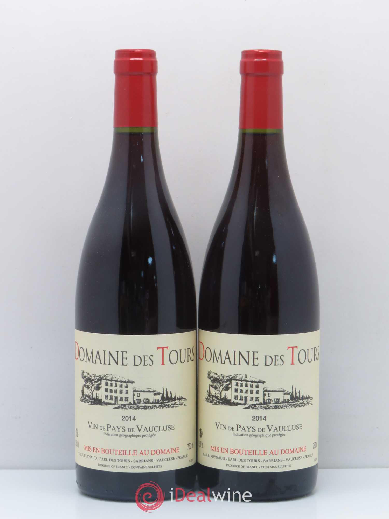 Vaucluse (Vin de Pays de Vaucluse) Domaine des Tours Emmanuel Reynaud 2014 - Lot de 2 bouteilles - 0