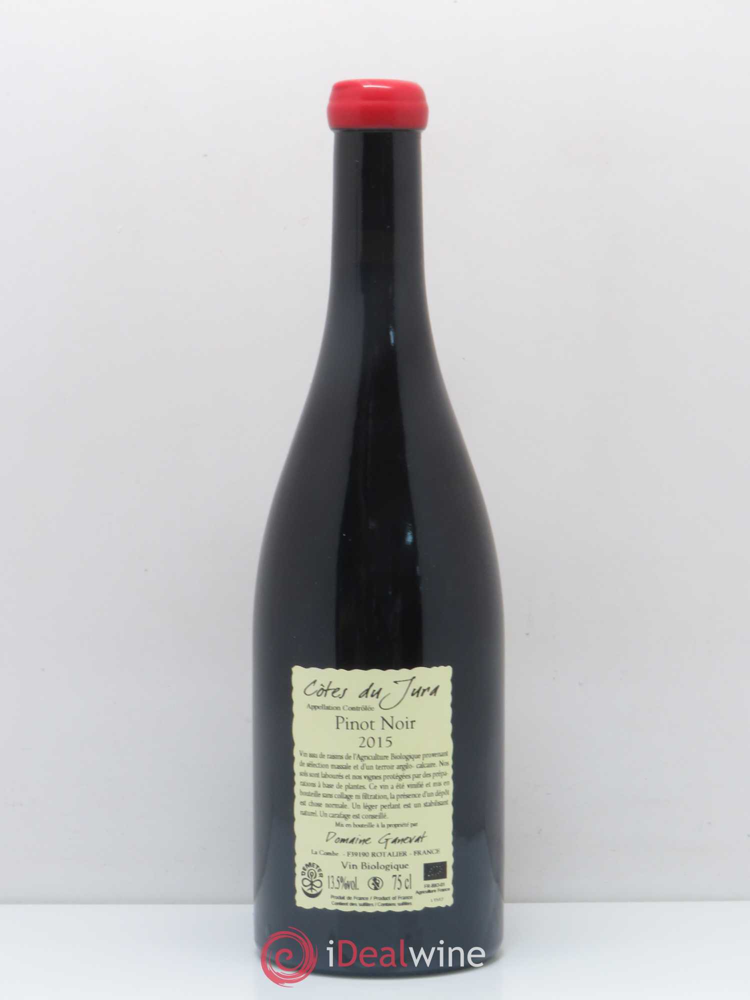Côtes du Jura Cuvée Julien Jean-François Ganevat (Domaine) Pinot noir 2015 - Lot de 1 bouteille - 1