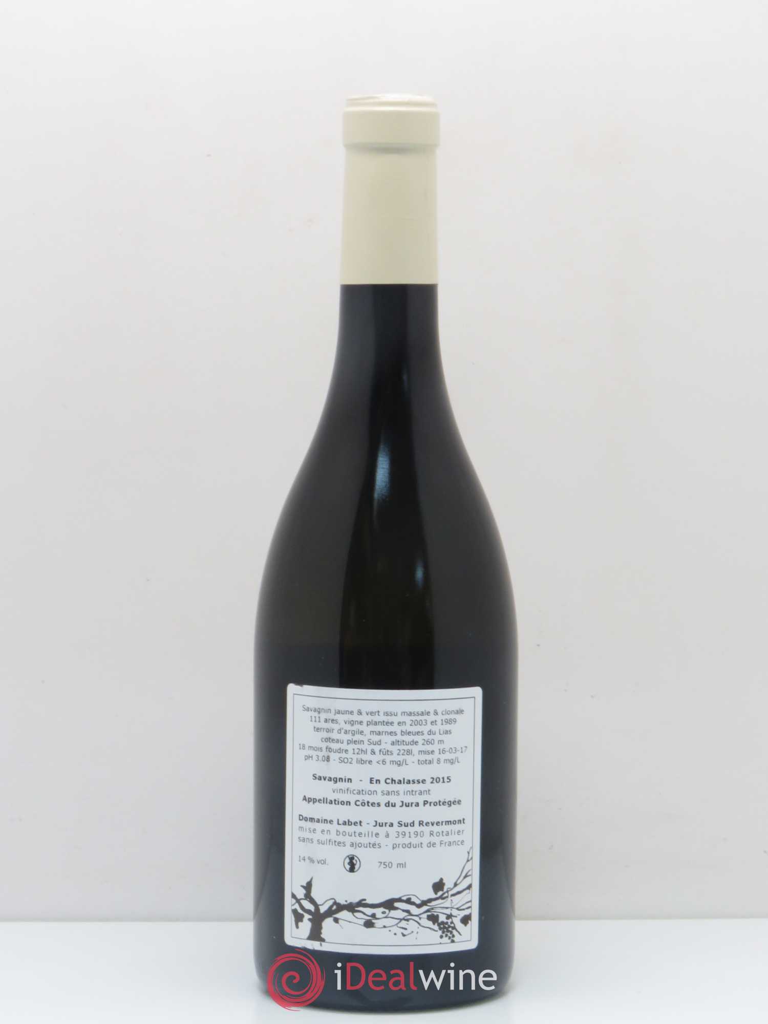 Côtes du Jura Fleur de savagnin En chalasse Labet 2015 - Posten von 1 Flasche - 1
