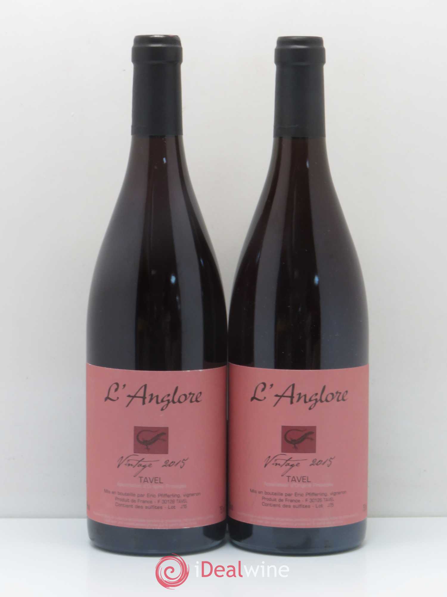 Tavel Vintage Domaine L'Anglore 2015 - Posten von 2 Flaschen - 0