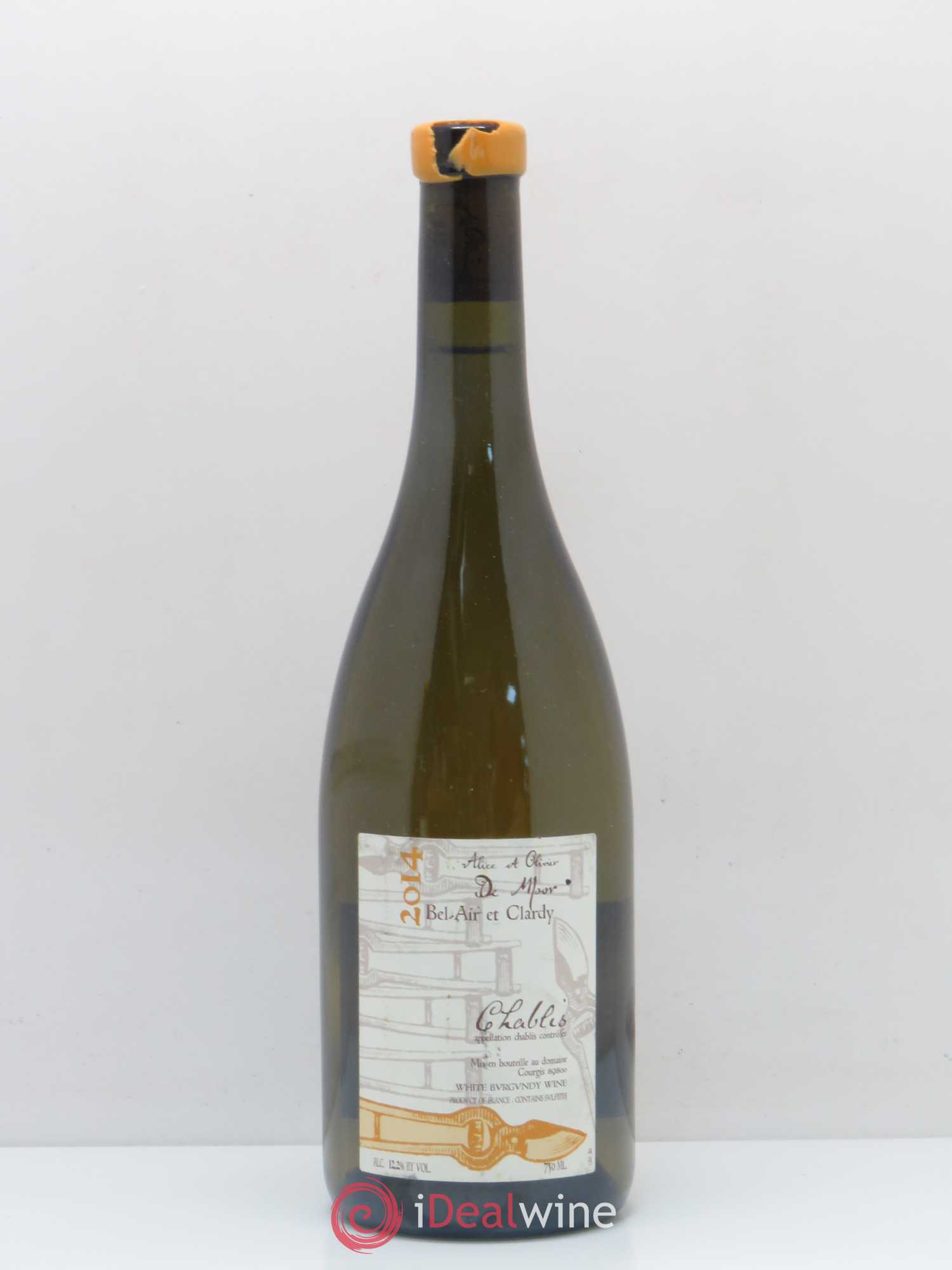Chablis Bel Air et Clardy Alice et Olivier De Moor 2014 - Lot de 1 bouteille - 0
