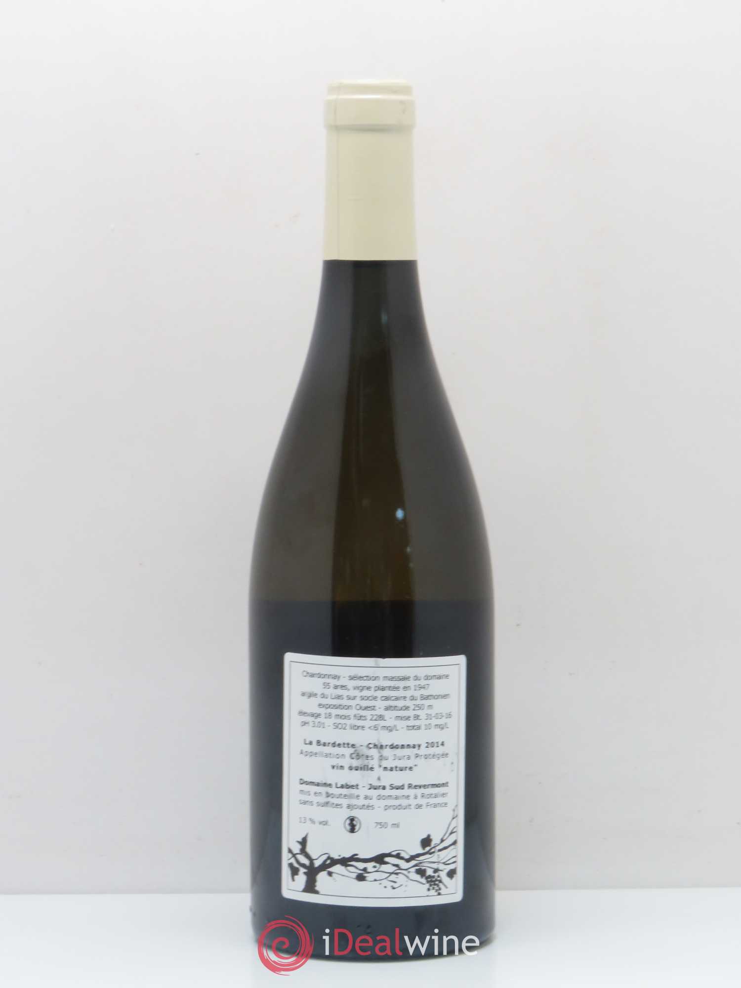 Arbois Chardonnay La bardette Labet 2014 - Posten von 1 Flasche - 1