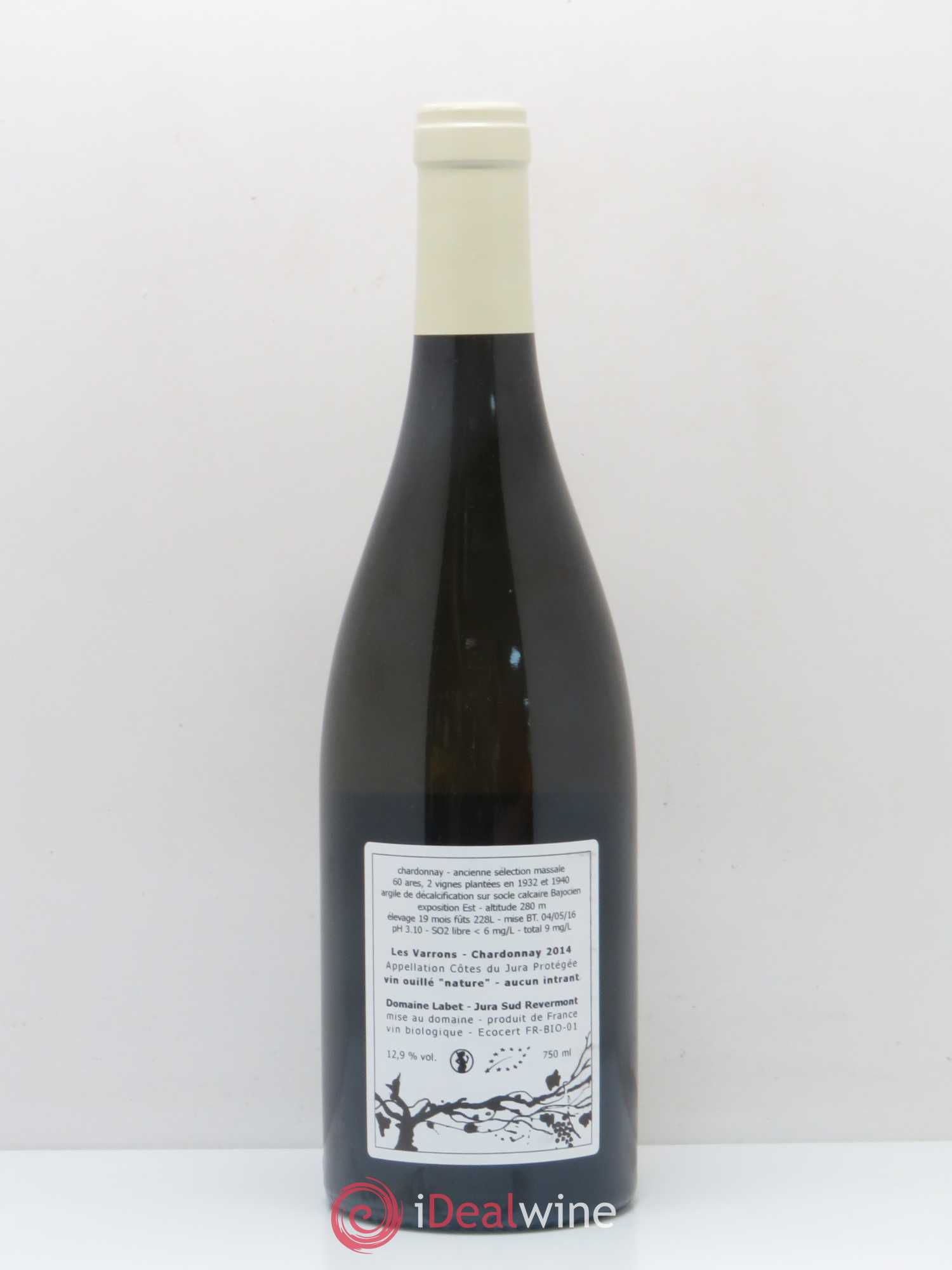 Arbois Chardonnay Les Varrons Labet 2014 - Posten von 1 Flasche - 1