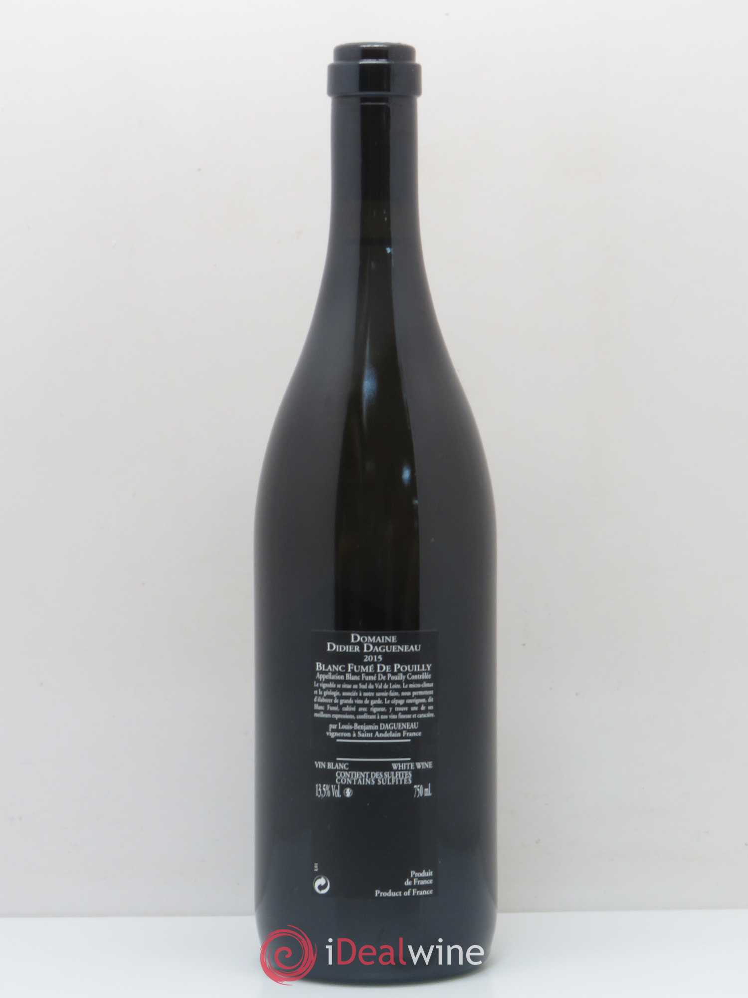 Vin de France (anciennement Pouilly-Fumé) Silex Dagueneau (Domaine Didier - Louis-Benjamin) 2015 - Lot de 1 bouteille - 1