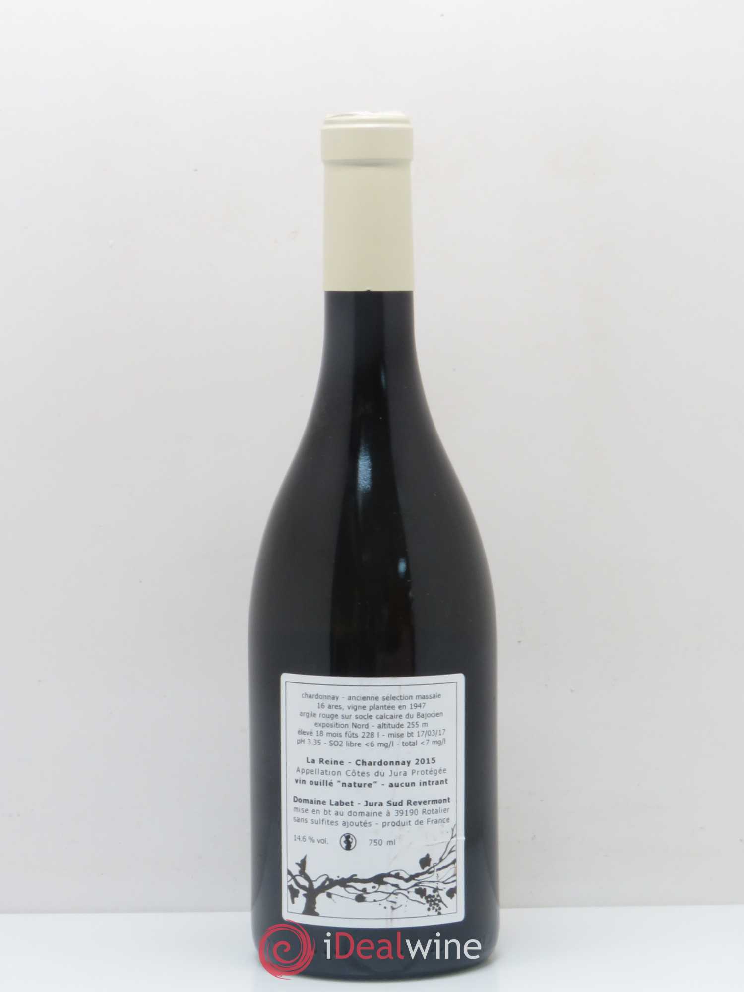 Côtes du Jura Chardonnay La Reine Labet 2015 - Posten von 1 Flasche - 1