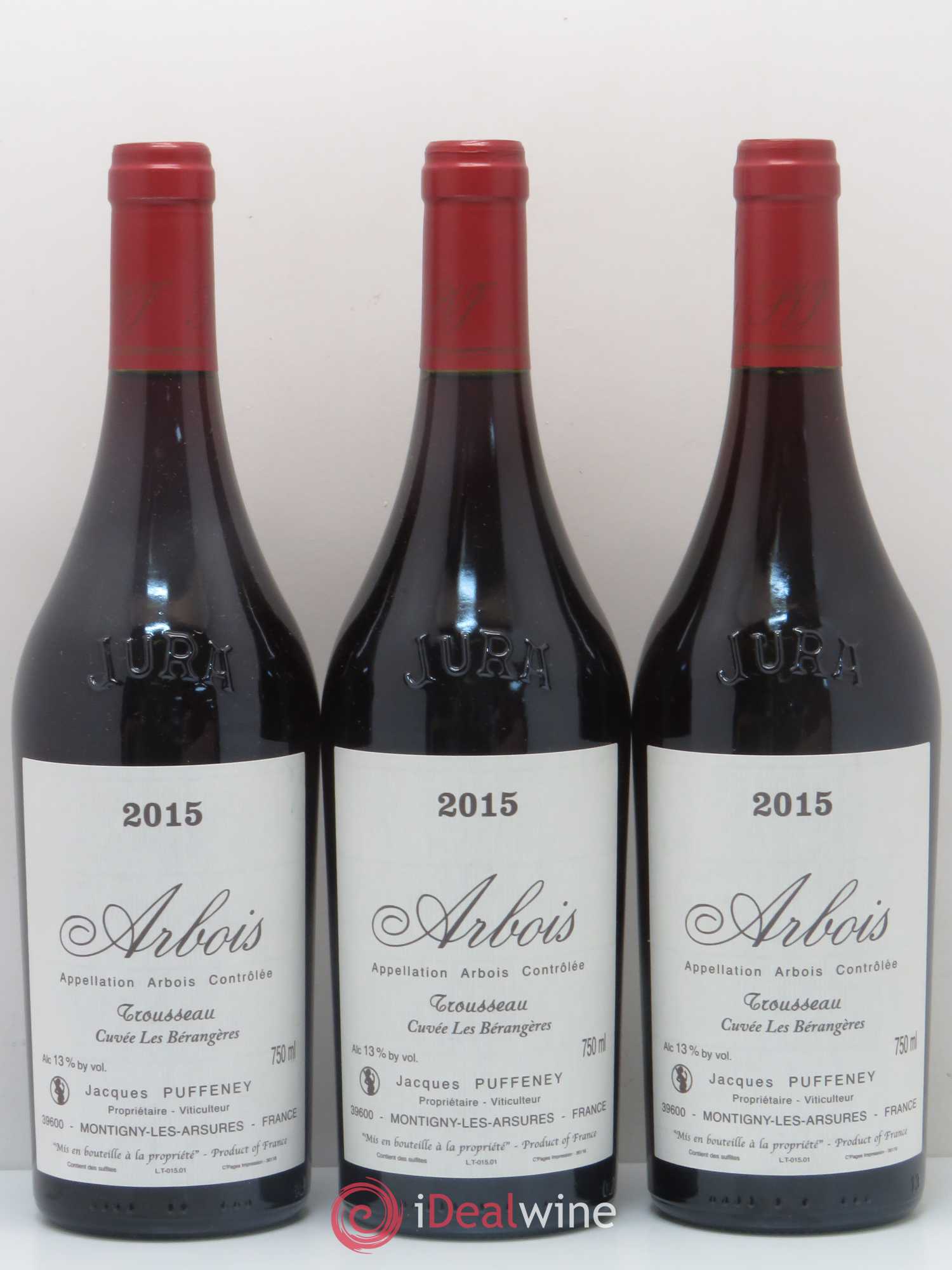 Arbois Trousseau Cuvée Les Bérangères Puffeney 2015 - Posten von 3 Flaschen - 0