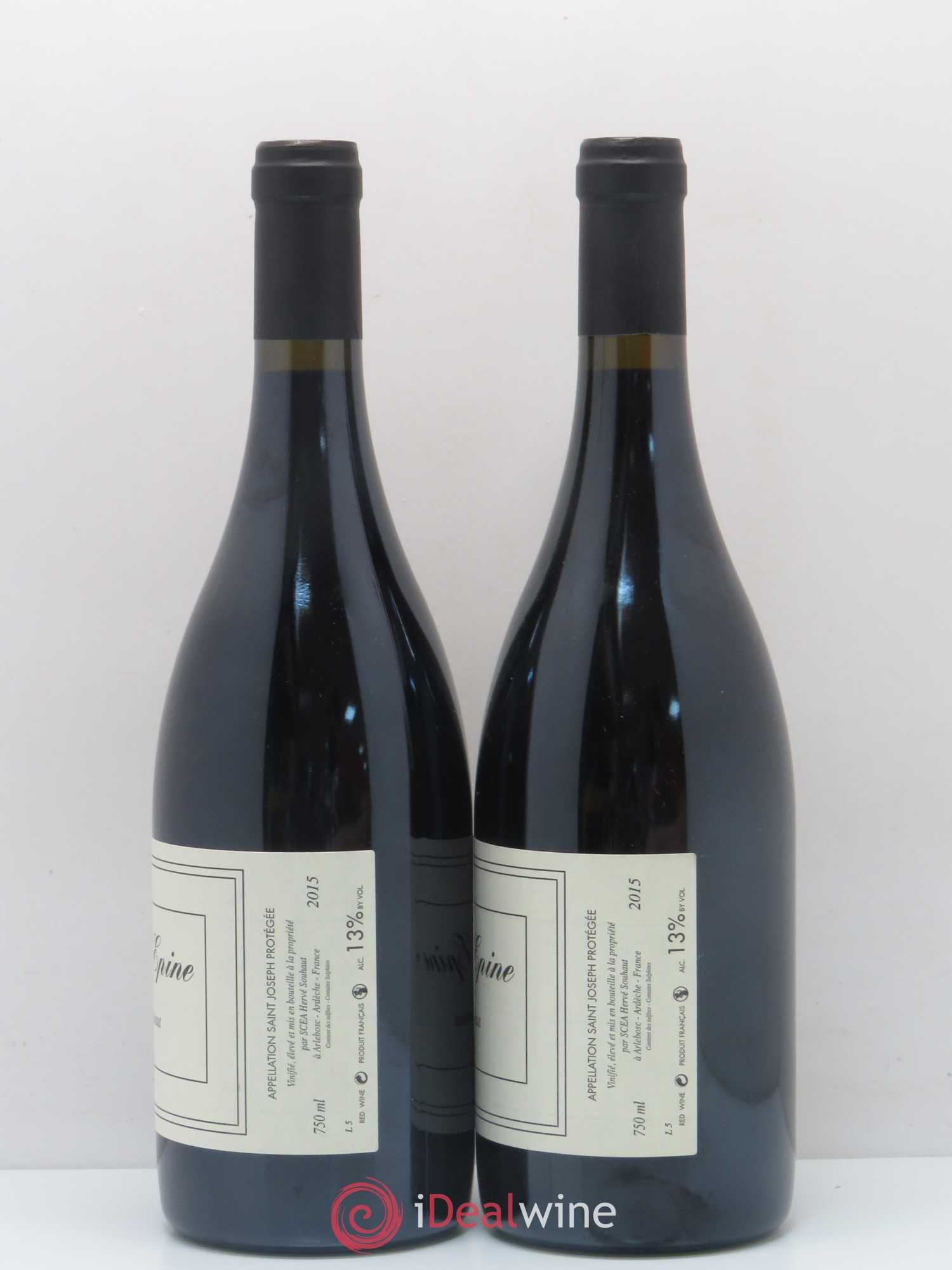 Saint-Joseph Saint Epine Hervé Souhaut 2015 - Posten von 2 Flaschen - 1