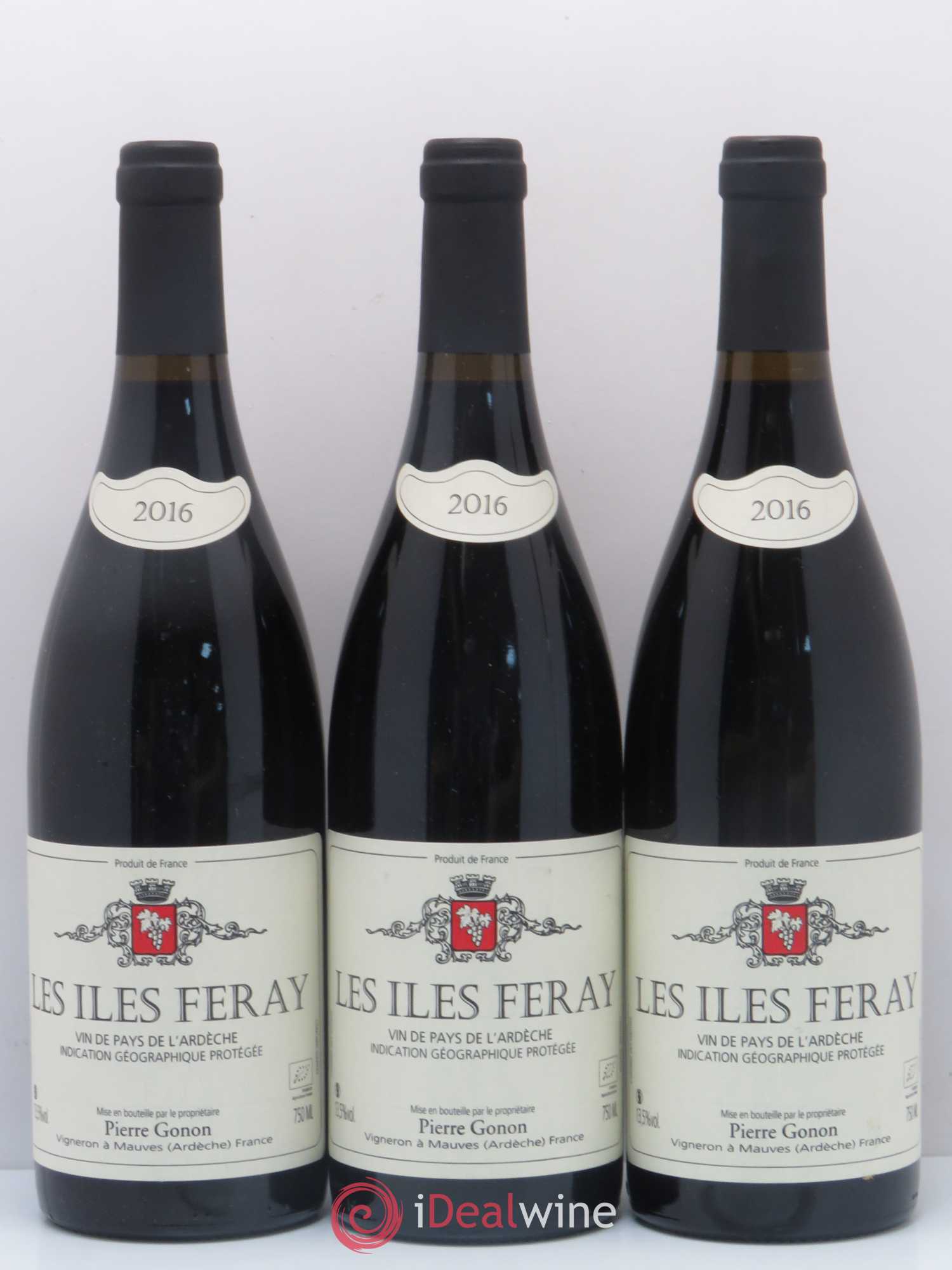 Rhône IGP Ardèche Iles Feray Gonon 2016 - Posten von 3 Flaschen - 0