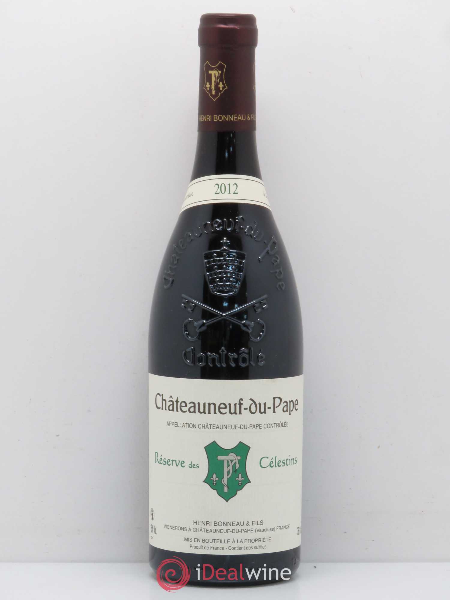 Châteauneuf-du-Pape Réserve des Célestins Henri Bonneau & Fils 2012 - Lot de 1 bouteille - 0