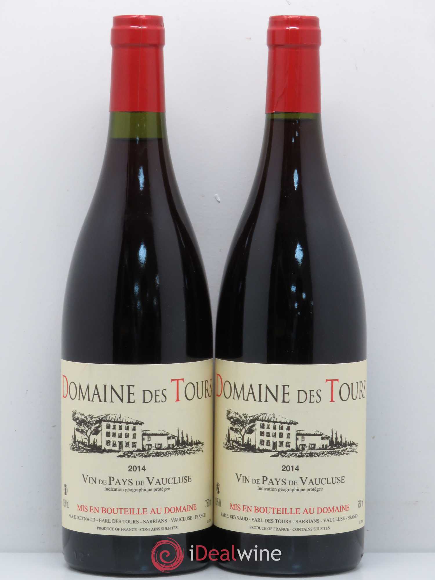 Vaucluse (Vin de Pays de Vaucluse) Domaine des Tours Emmanuel Reynaud 2014 - Lot de 2 bouteilles - 0
