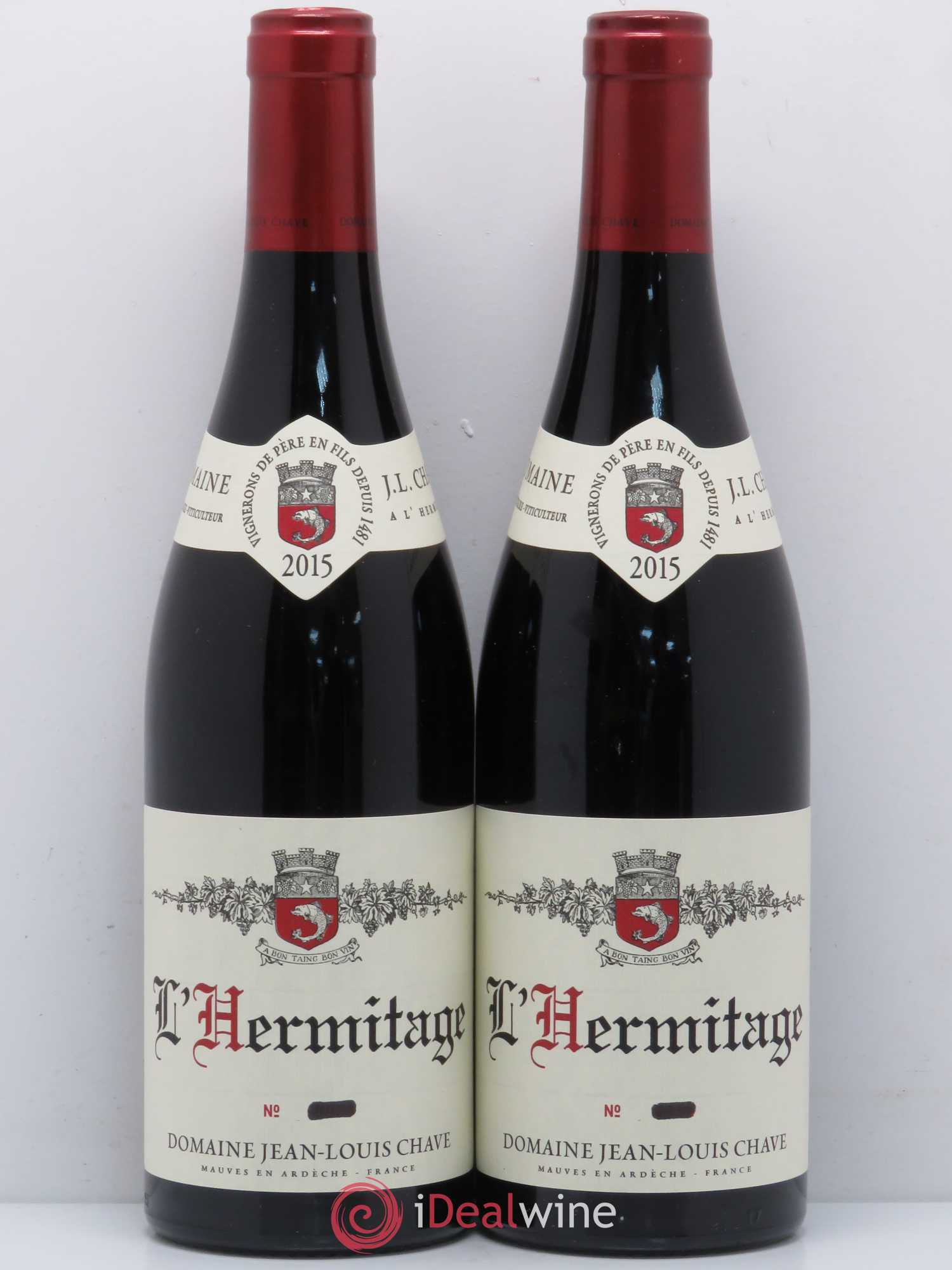 Hermitage Jean-Louis Chave 2015 - Lot de 2 bouteilles - 0