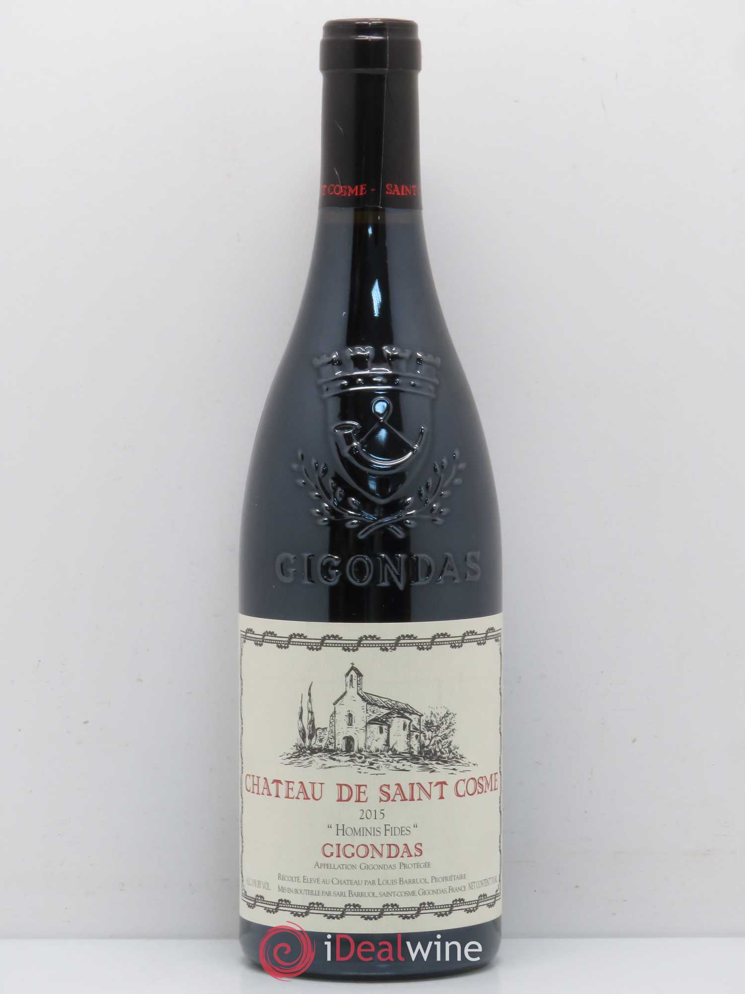 Gigondas Hominis Fides Saint Cosme 2015 - Lot de 1 bouteille - 0