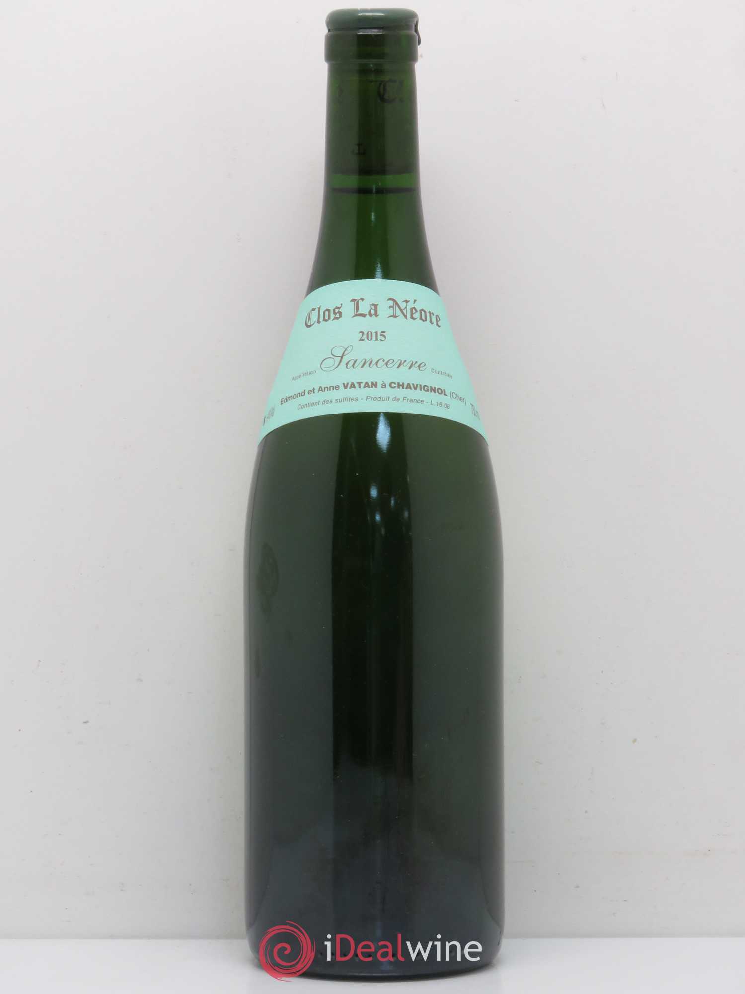 Sancerre Clos la Neore Edmond Vatan 2015 - Lot de 1 bouteille - 0