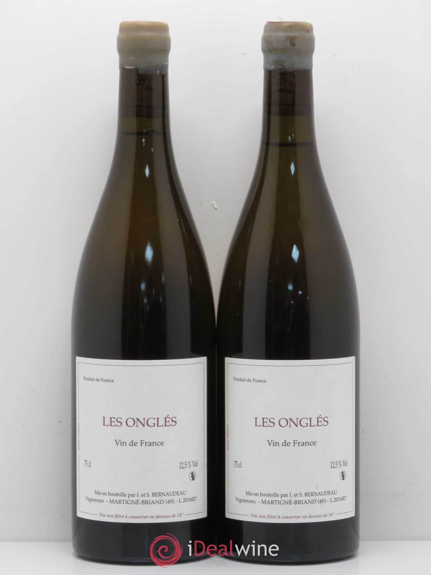 Vin de France Les Onglés Bernaudeau 2016 - Posten von 2 Flaschen - 0
