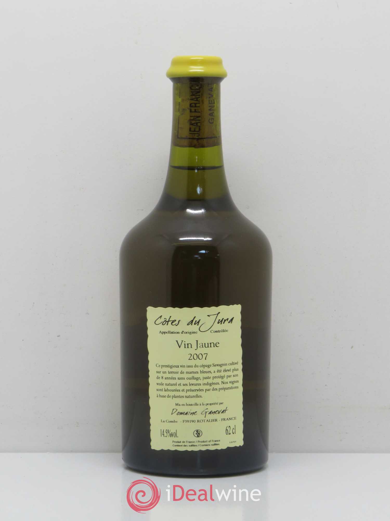 Côtes du Jura Vin Jaune Jean-François Ganevat (Domaine) 2007 - Lot de 1 bouteille - 1