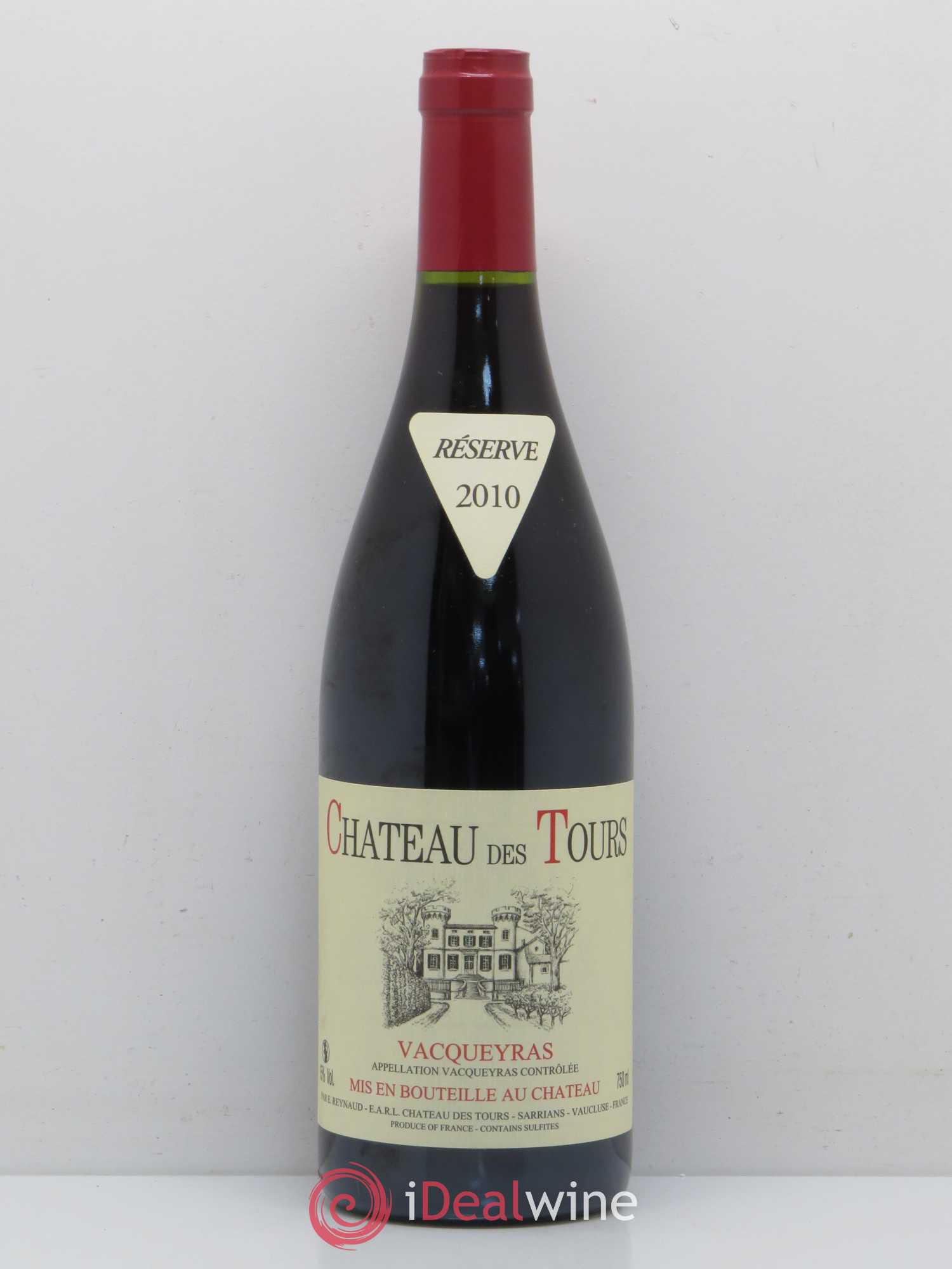 Vacqueyras Château des Tours Emmanuel Reynaud 2010 - Lot de 1 bouteille - 0