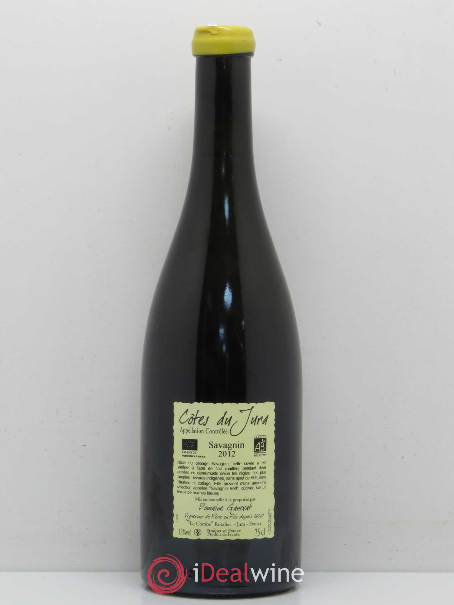 Côtes du Jura Les Chalasses Marnes Bleues Jean-François Ganevat (Domaine) 2012 - Lot de 1 bouteille - 1