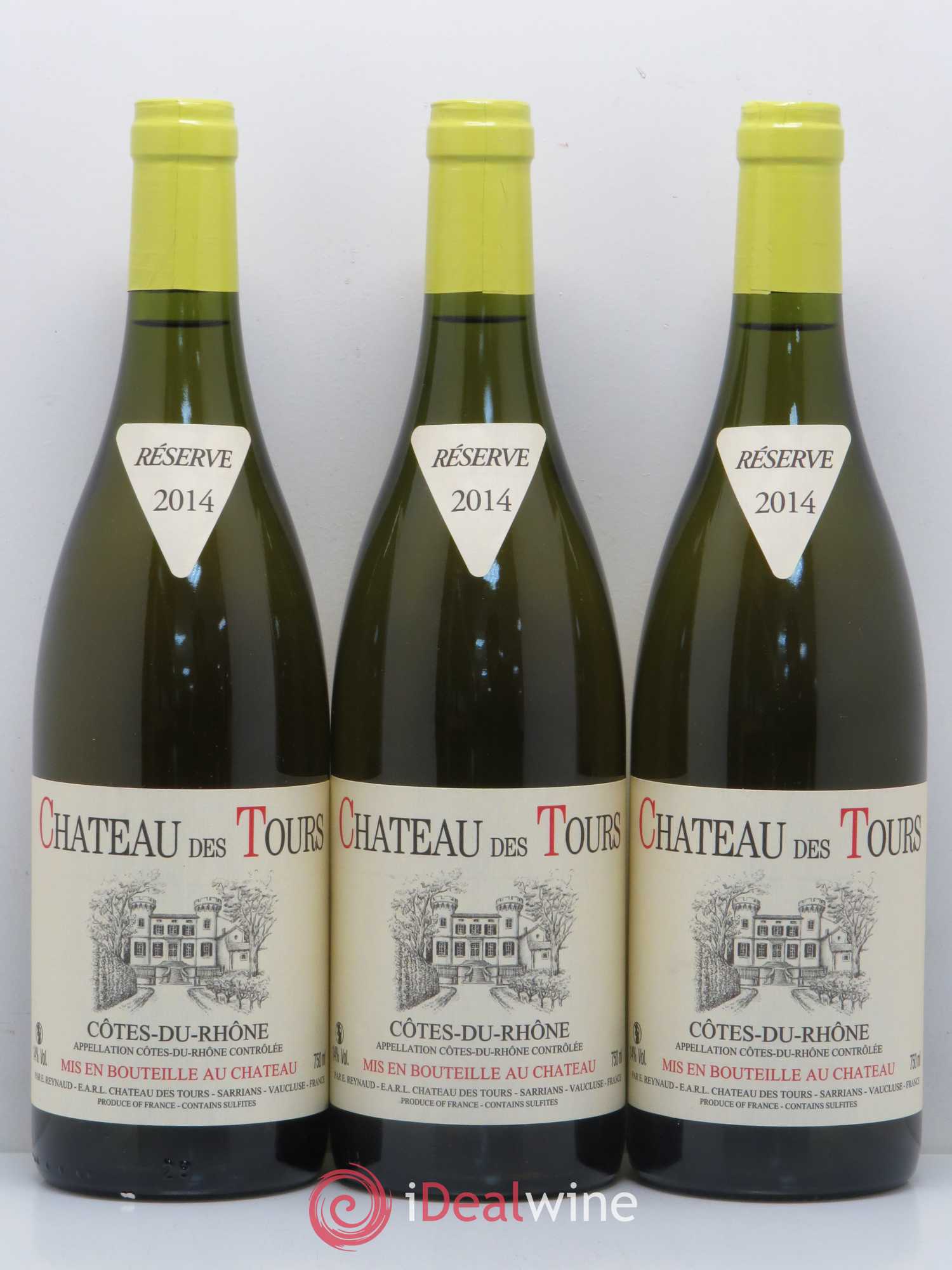 Côtes-du-Rhône Château des Tours Emmanuel Reynaud 2014 - Lot de 3 bouteilles - 0