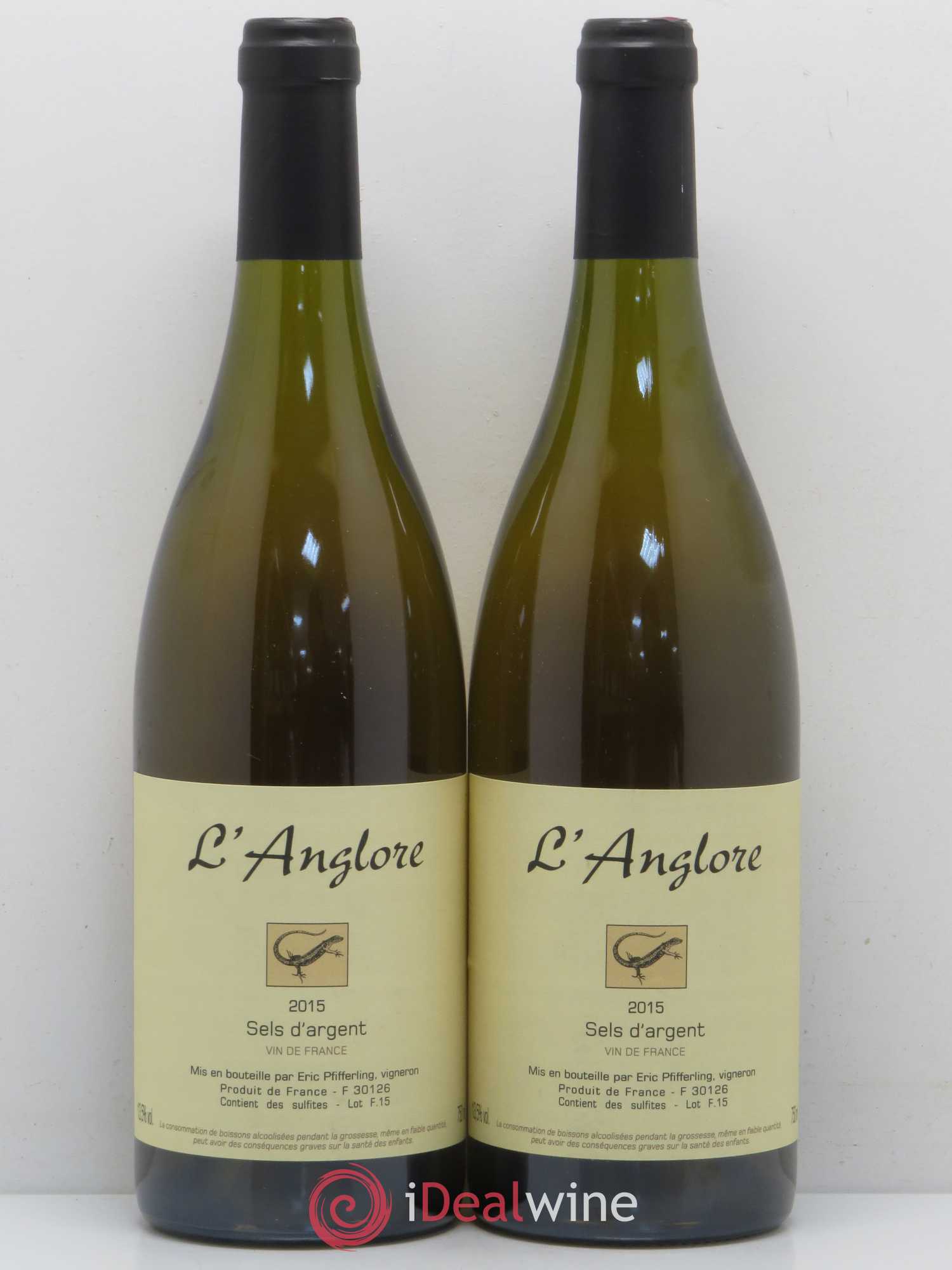 Vin de France Sel d'Argent Domaine L'Anglore 2015 - Posten von 2 Flaschen - 0