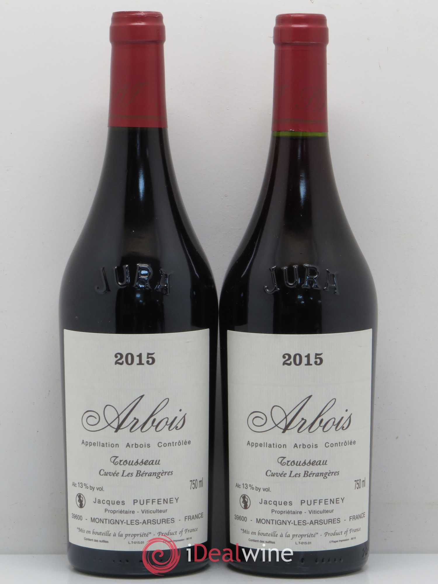 Arbois Trousseau Cuvée Les Bérangères Domaine Puffeney 2015 - Posten von 2 Flaschen - 0