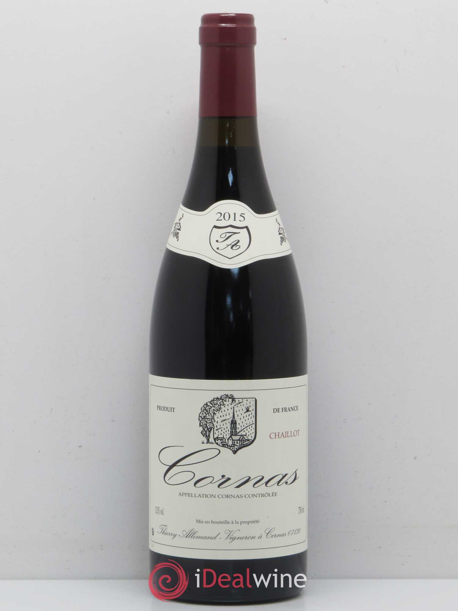 Cornas Chaillot Thierry Allemand 2015 - Lot de 1 bouteille - 0