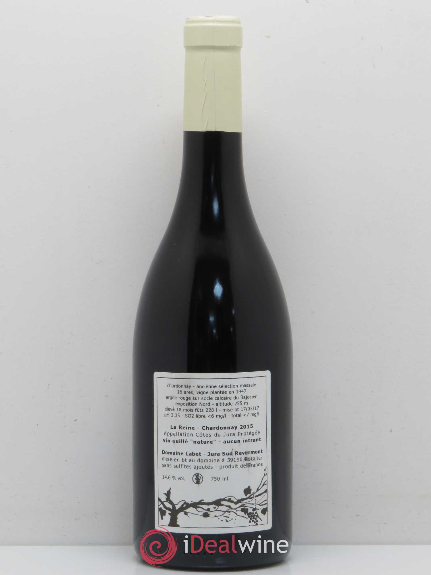 Côtes du Jura La Reine Chardonnay Domaine Labet 2015 - Posten von 1 Flasche - 1