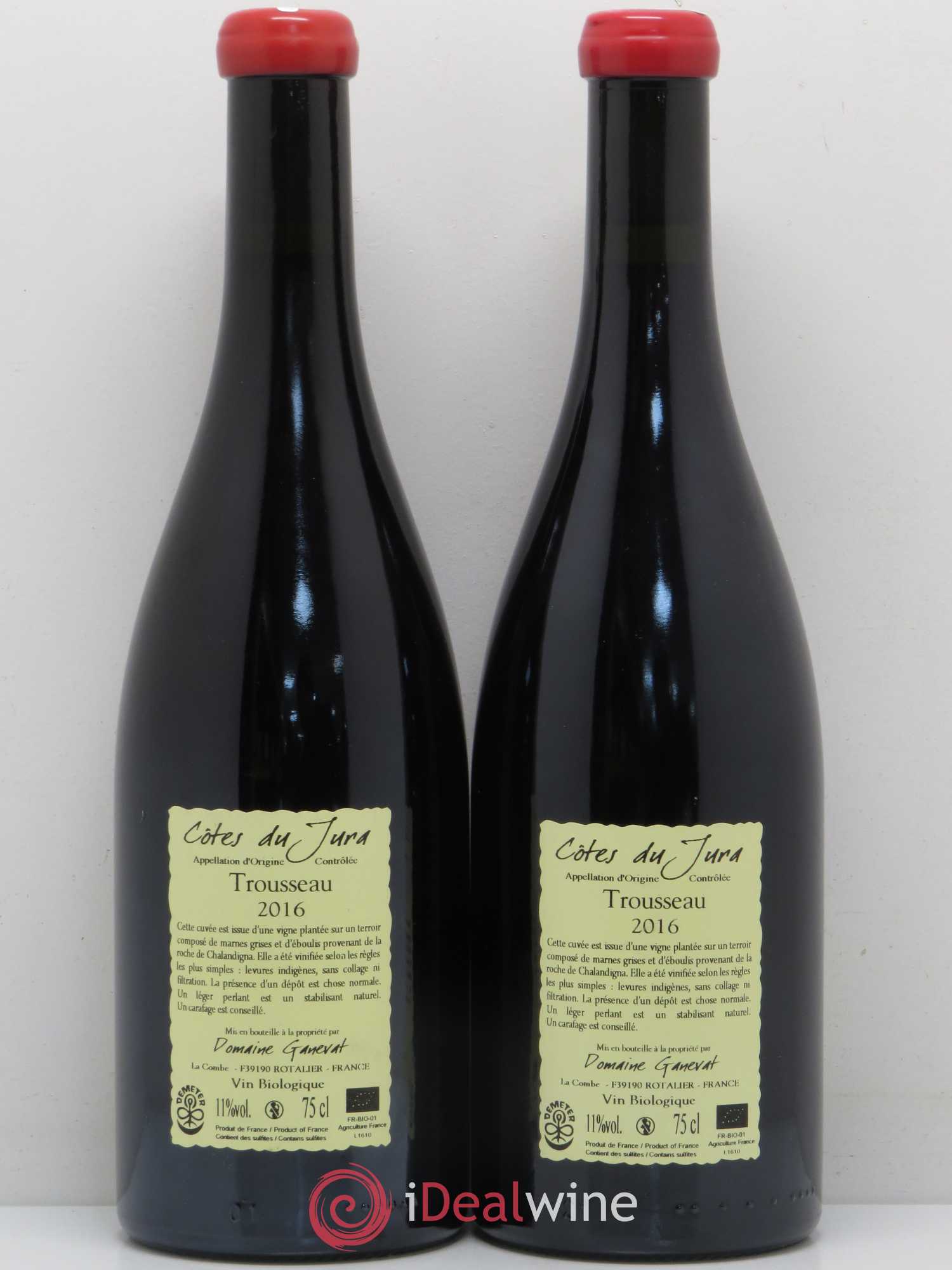 Côtes du Jura Plein Sud Jean-François Ganevat (Domaine) 2016 - Lot de 2 bouteilles - 1