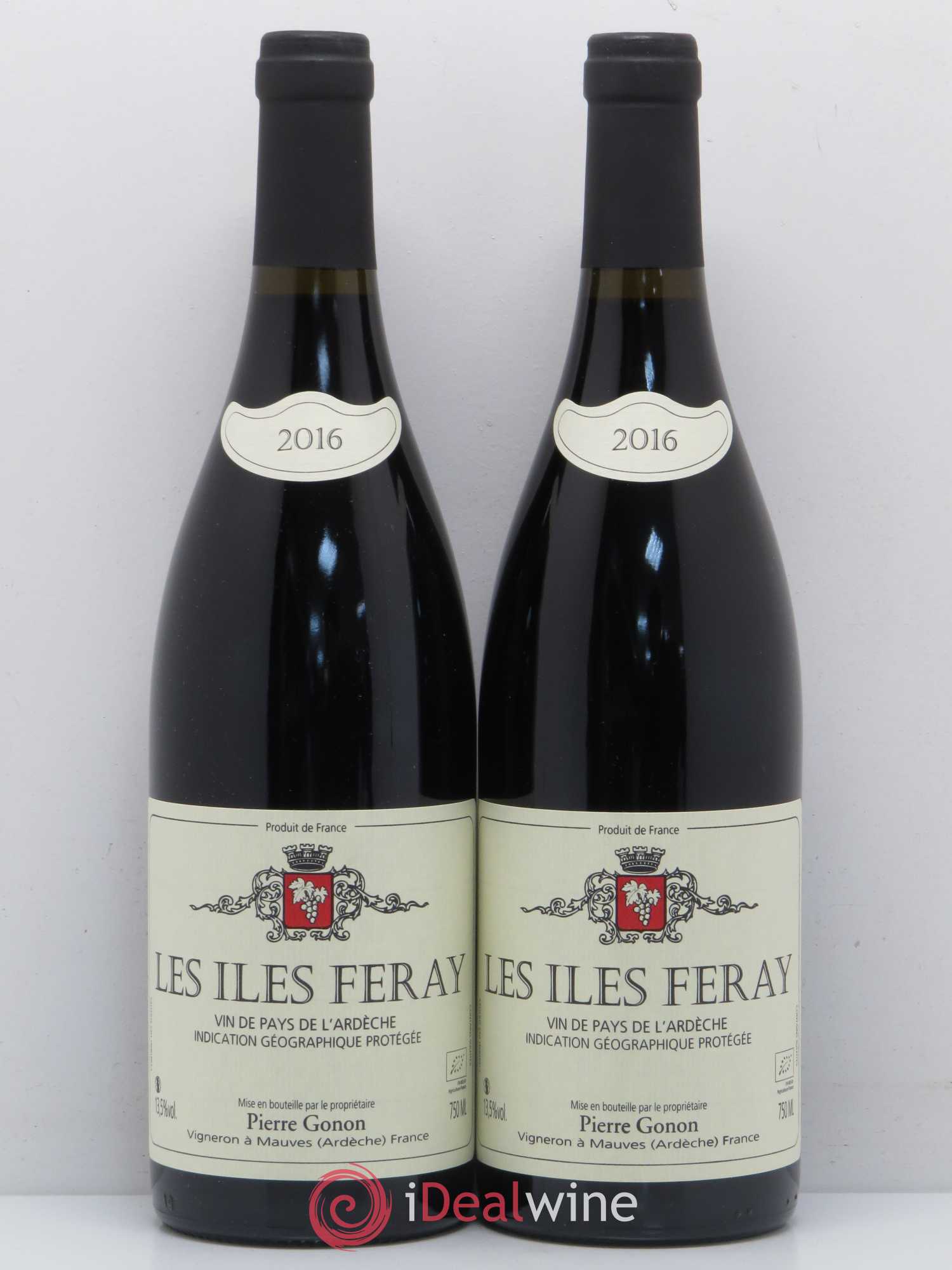 Rhône Les Iles Feray IGP Ardeche Domaine Pierre Gonon 2016 - Lotto di 2 bottiglie - 0
