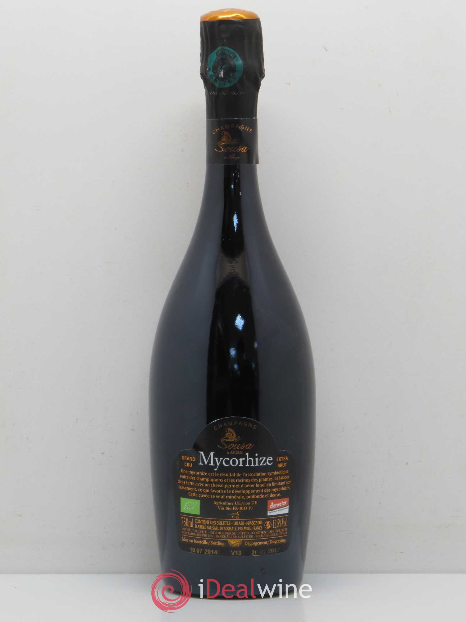 Champagne Grand Cru Extra Brut Mycorhize Maison de Sousa - Lot of 1 bottle - 1